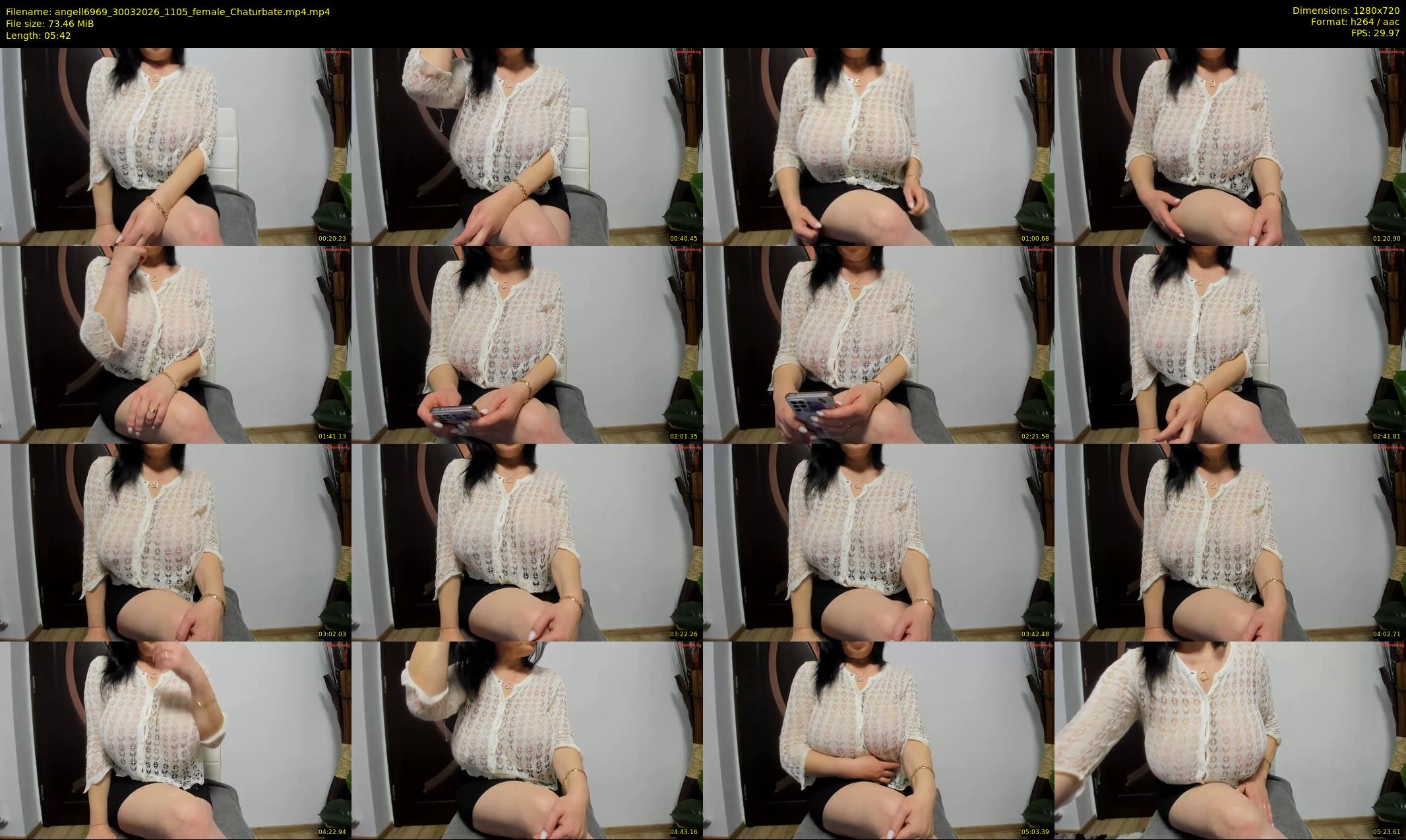 angell6969 — 6 minute Chaturbate female cam show recording, 720p, Mar 30, 2026