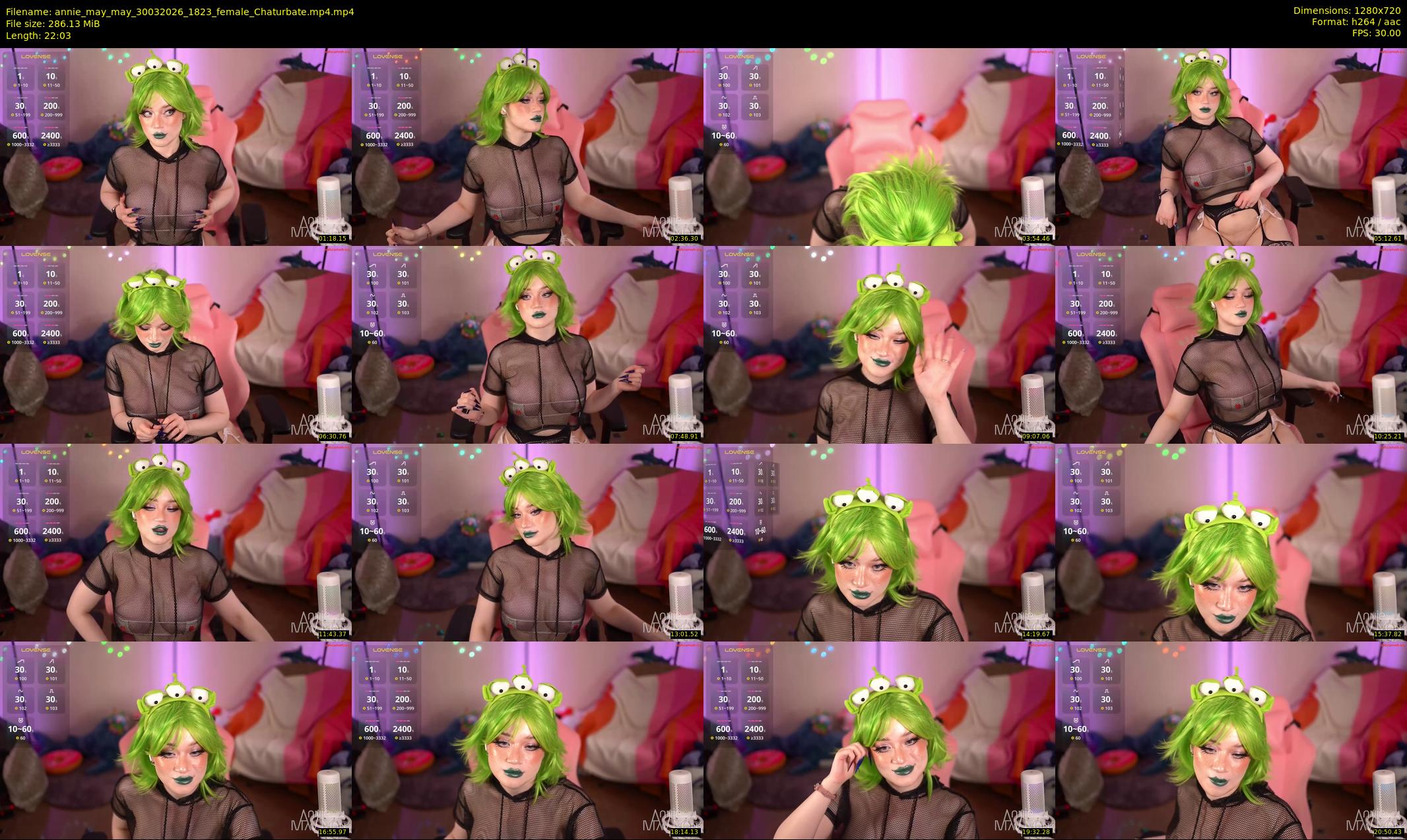 annie_may_may — 23 minute Chaturbate female cam show recording, 720p, Mar 30, 2026