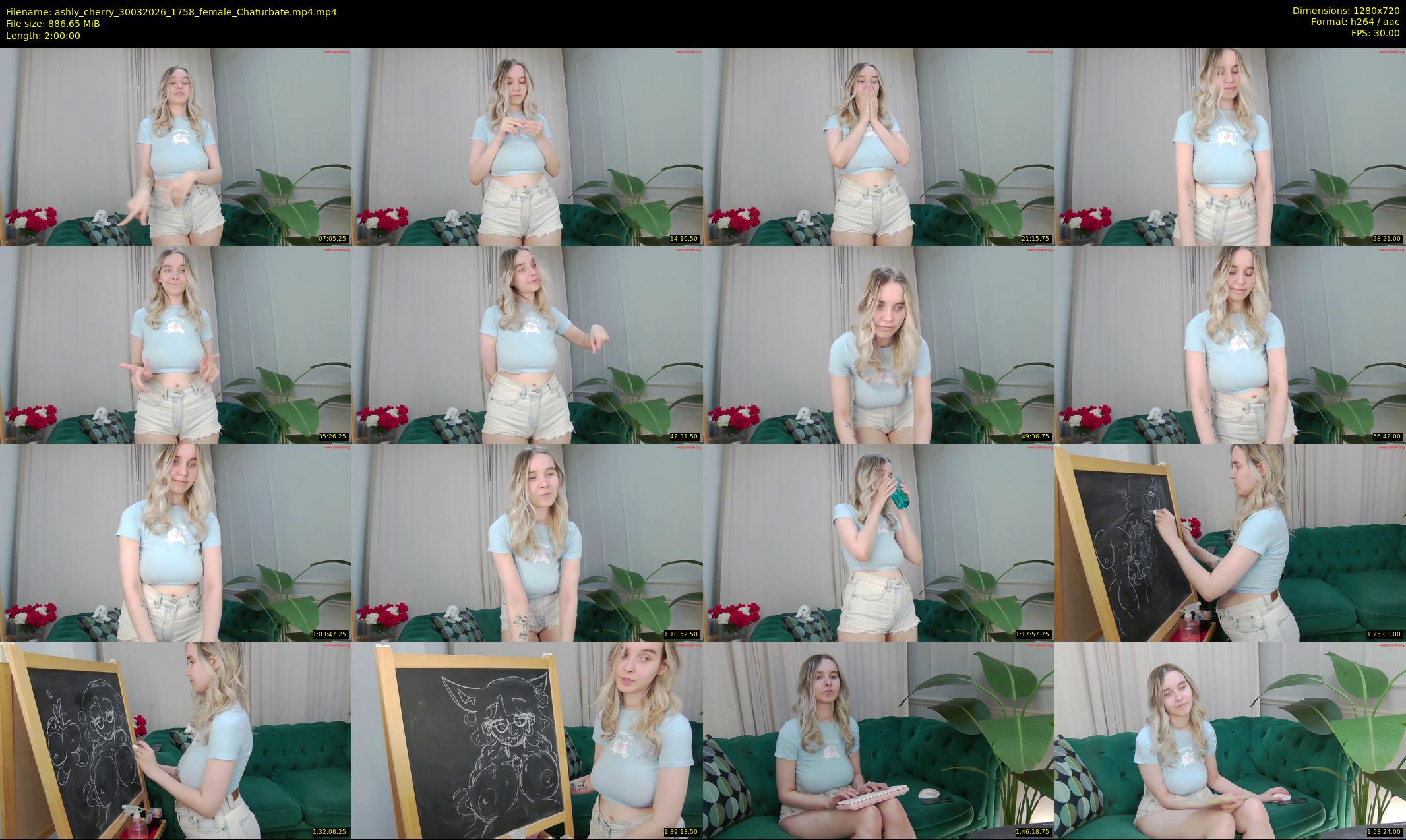 ashly_cherry — 120 minute Chaturbate female cam show recording, 720p, Mar 30, 2026
