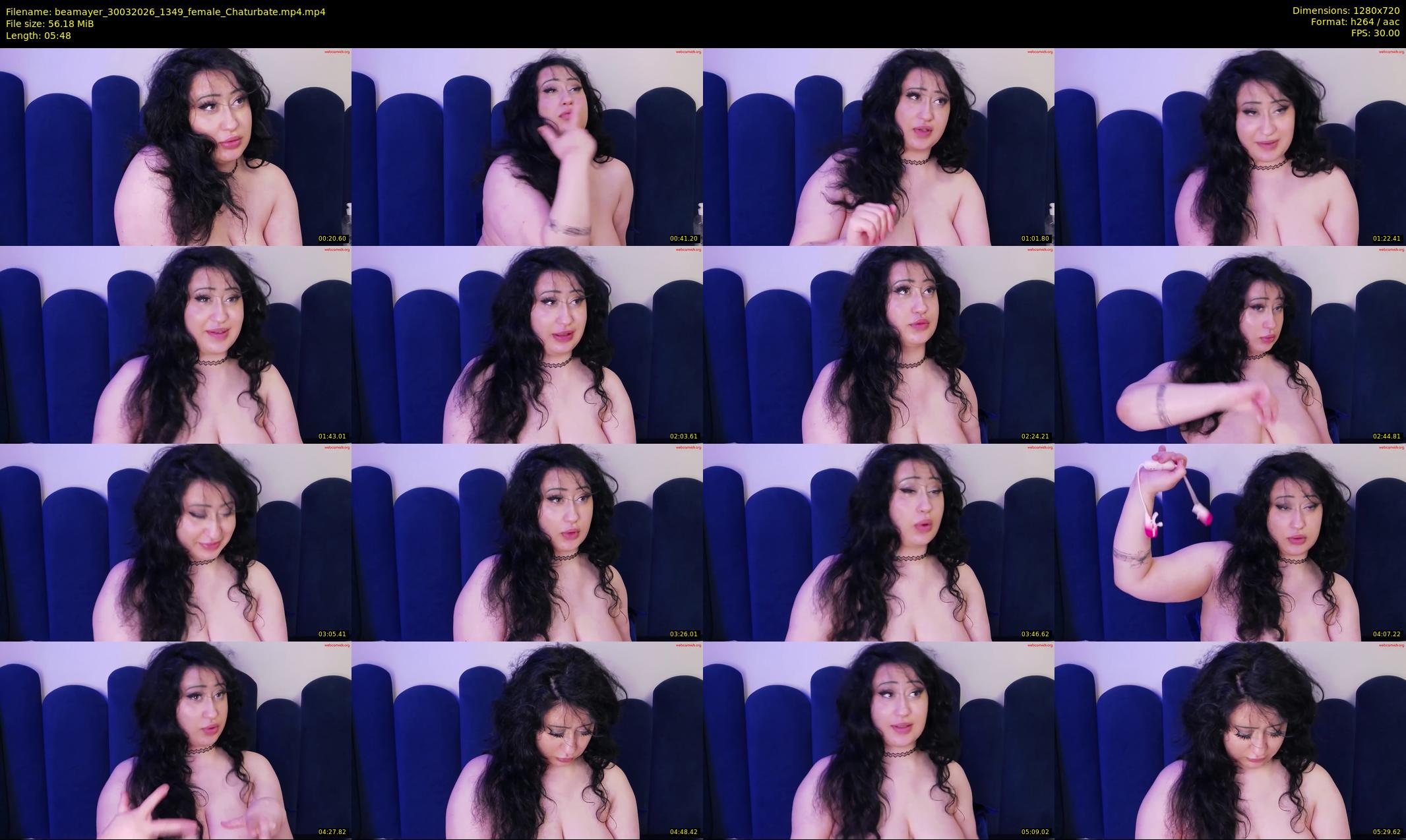 beamayer — 6 minute Chaturbate female cam show recording, 720p, Mar 30, 2026