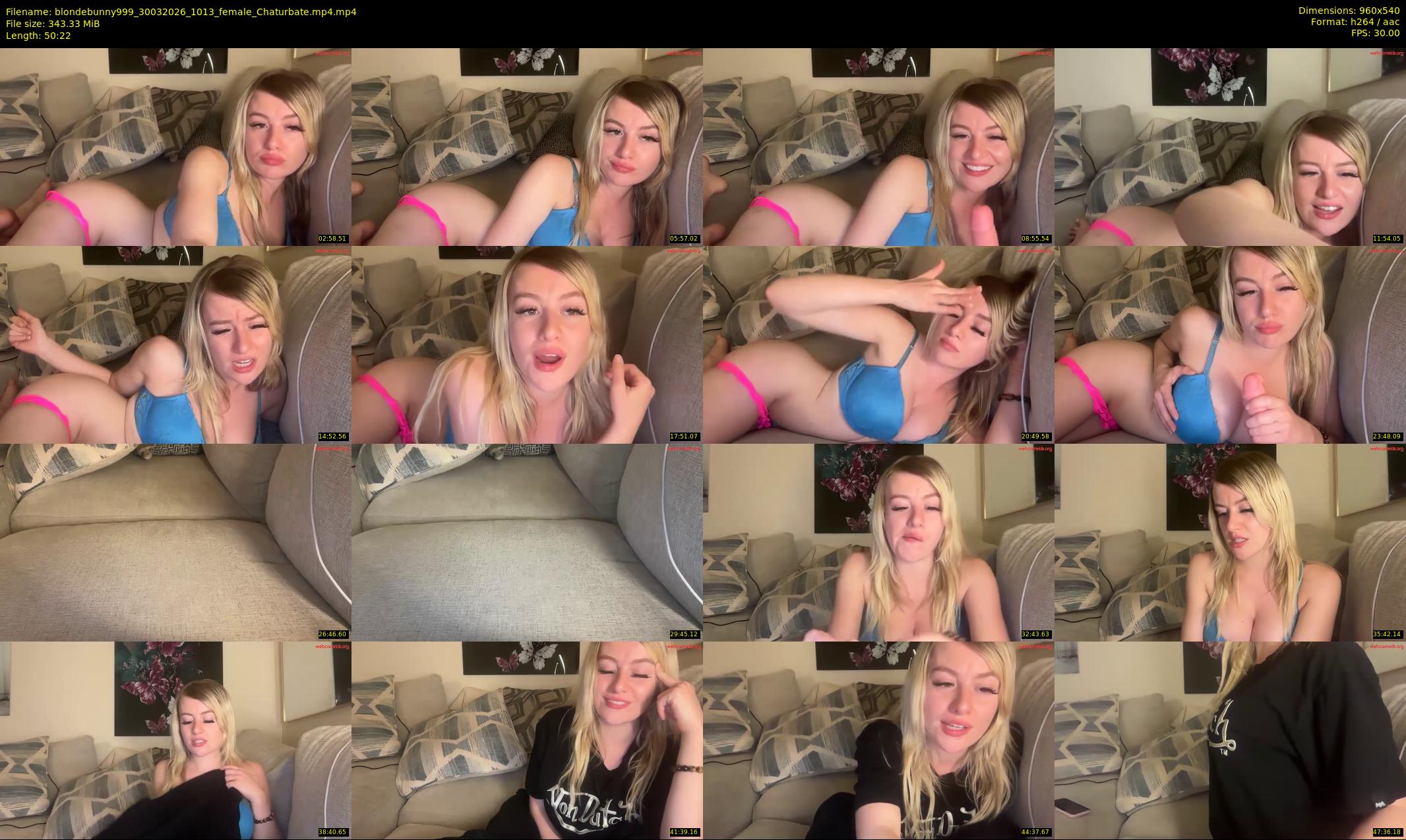 blondebunny999 — 51 minute Chaturbate female cam show recording, 480p, Mar 30, 2026