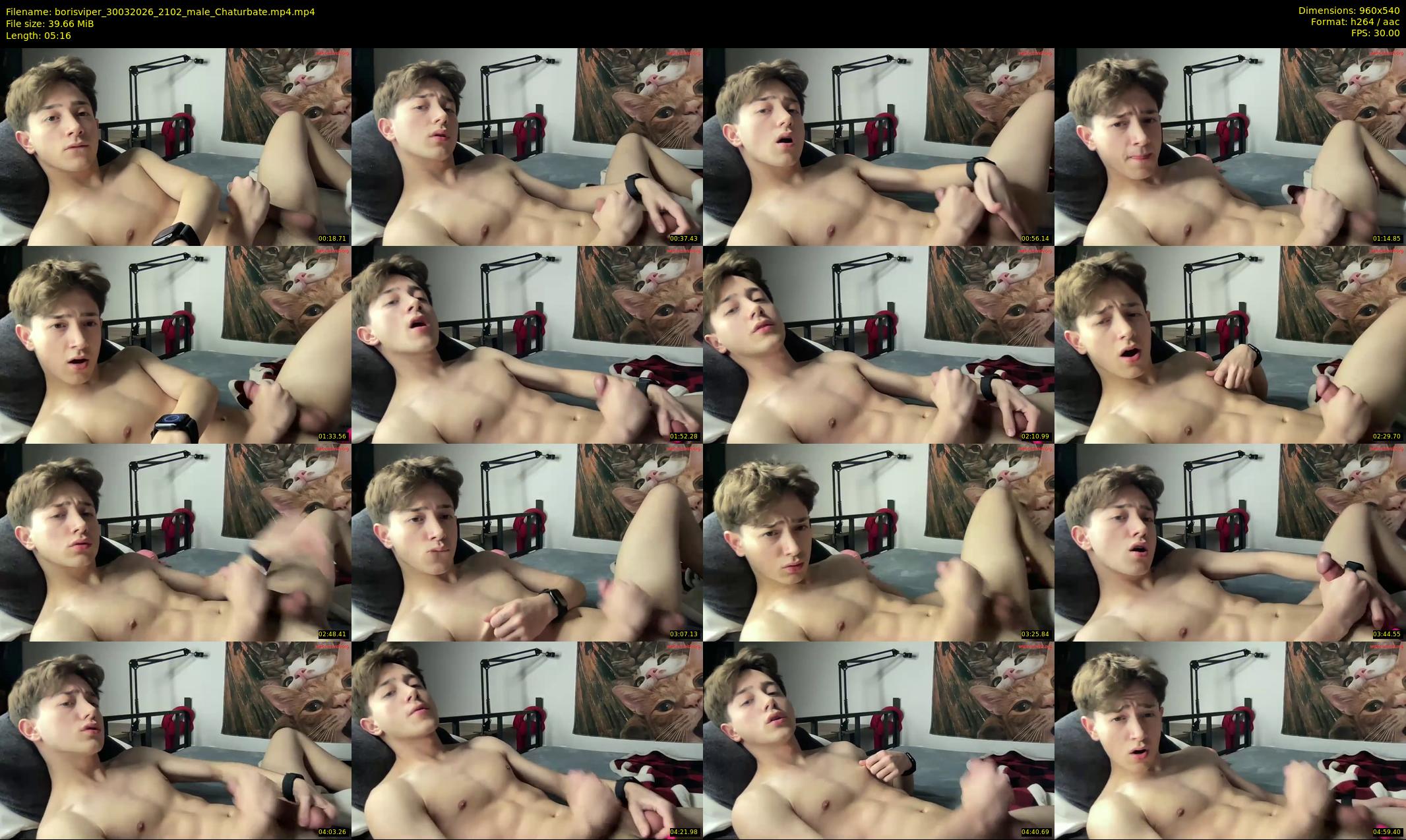 borisviper — 6 minute Chaturbate male cam show recording, 480p, Mar 30, 2026
