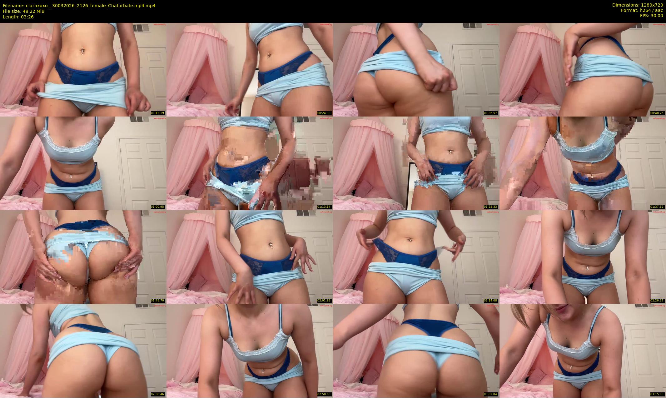 claraxoxo_ — 4 minute Chaturbate female cam show recording, 720p, Mar 30, 2026