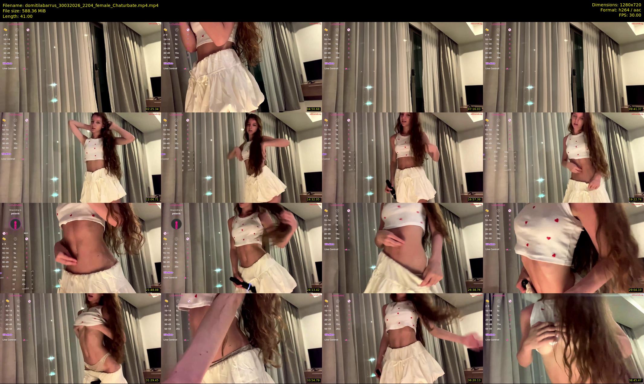 domitilabarrus — 41 minute Chaturbate female cam show recording, 720p, Mar 30, 2026