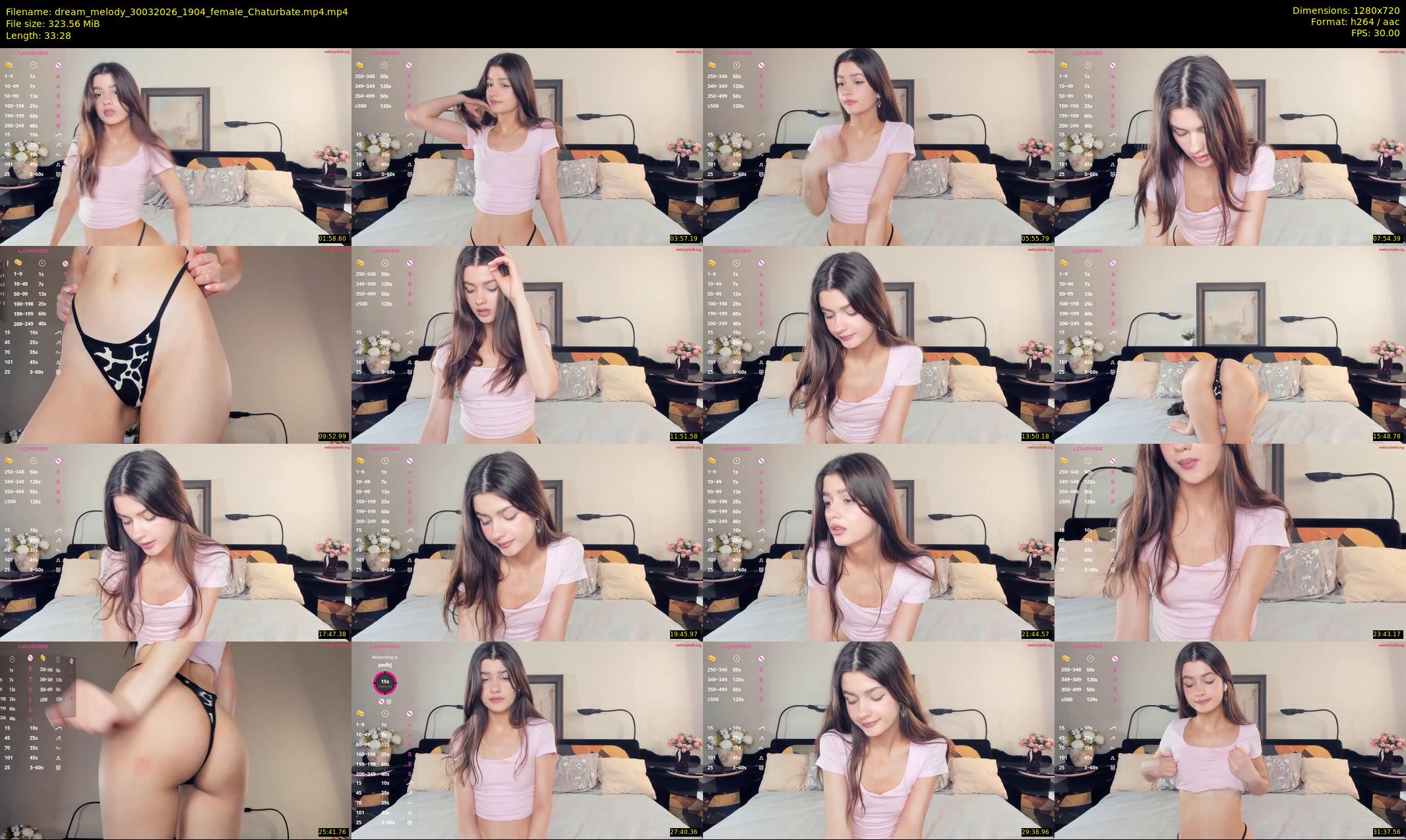 dream_melody — 34 minute Chaturbate female cam show recording, 720p, Mar 30, 2026