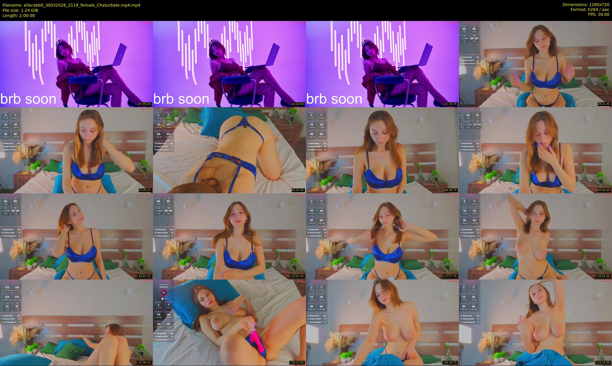 ellarabbit — 120 minute Chaturbate female cam show recording, 720p, Mar 30, 2026