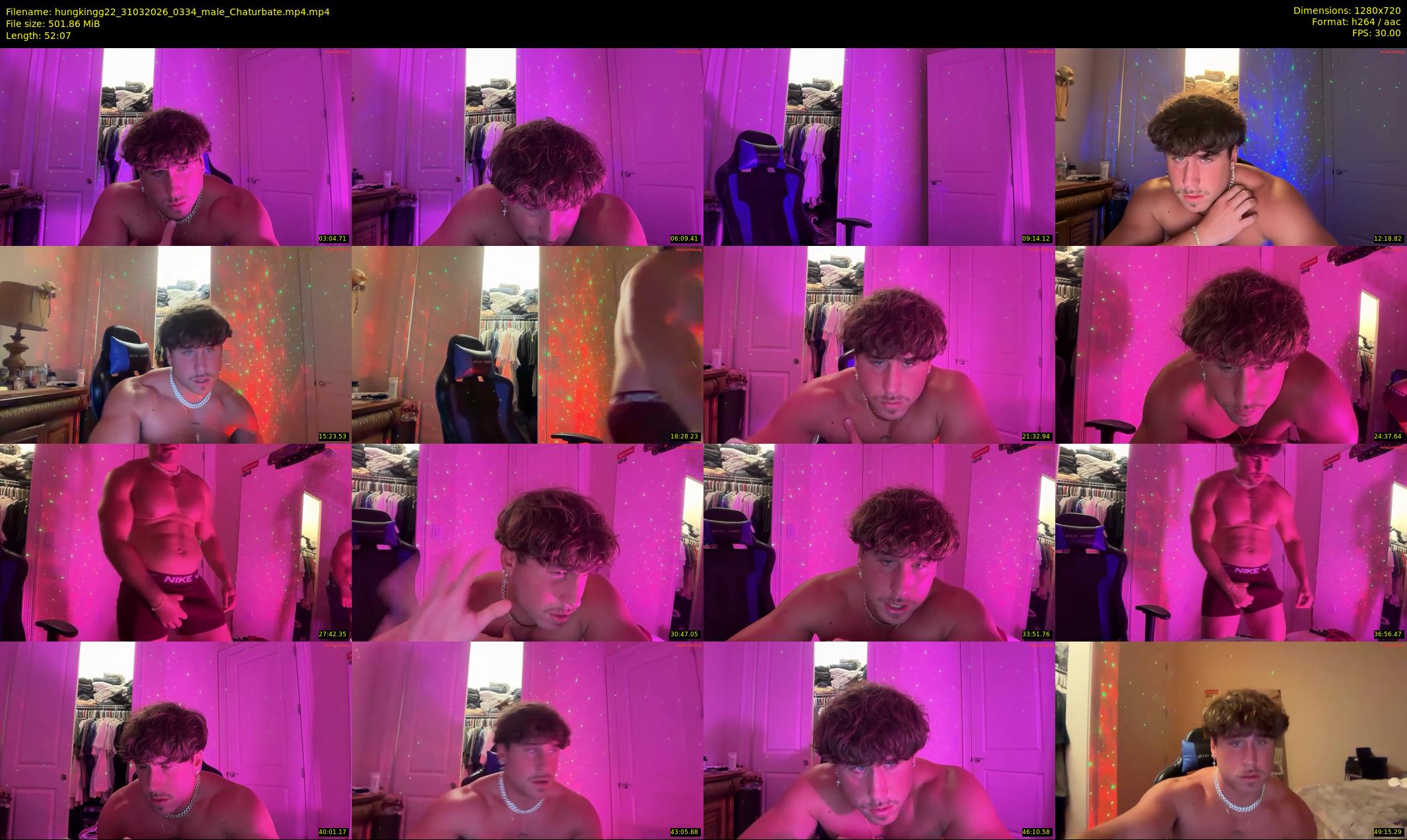 hungkingg22 — 53 minute Chaturbate male cam show recording, 720p, Mar 31, 2026