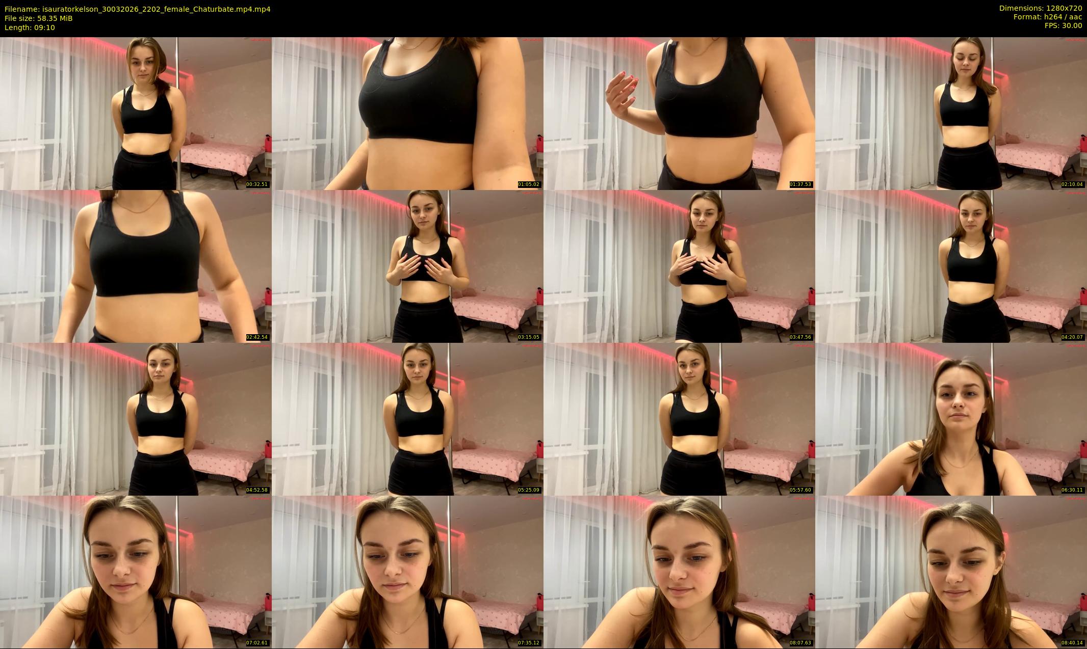 isauratorkelson — 10 minute Chaturbate female cam show recording, 720p, Mar 30, 2026