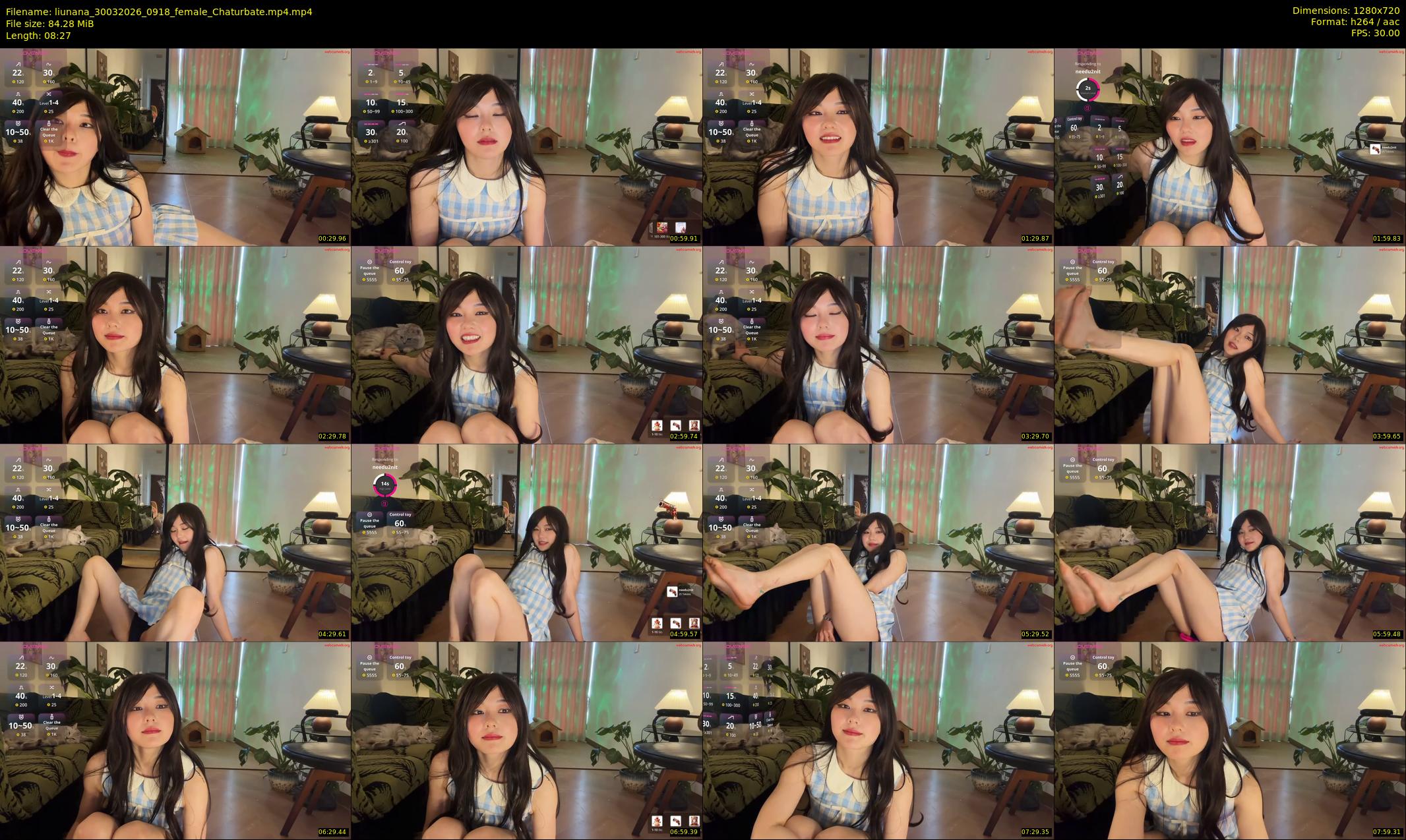 liunana — 9 minute Chaturbate female cam show recording, 720p, Mar 30, 2026