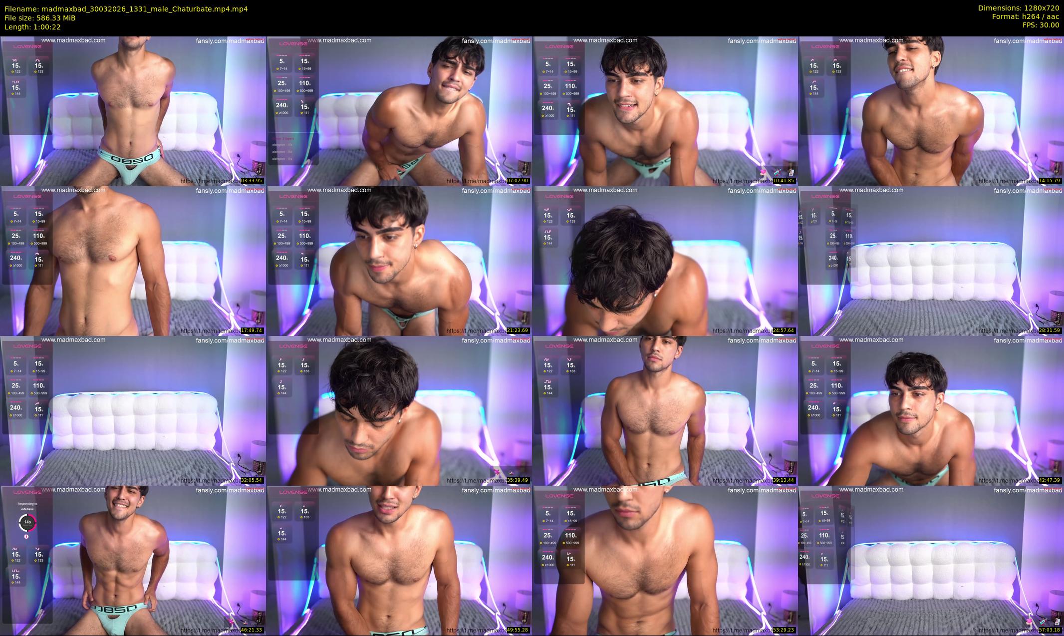 madmaxbad — 61 minute Chaturbate male cam show recording, 720p, Mar 30, 2026