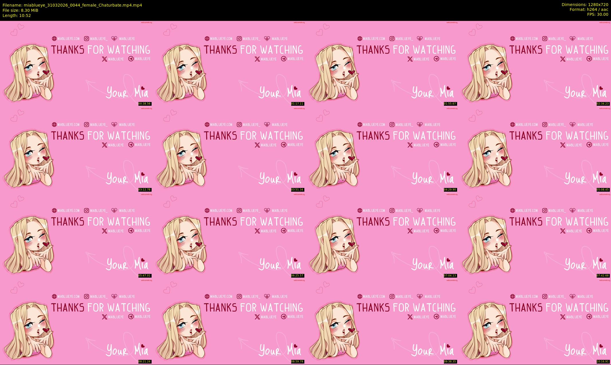 miablueye — 11 minute Chaturbate female cam show recording, 720p, Mar 31, 2026