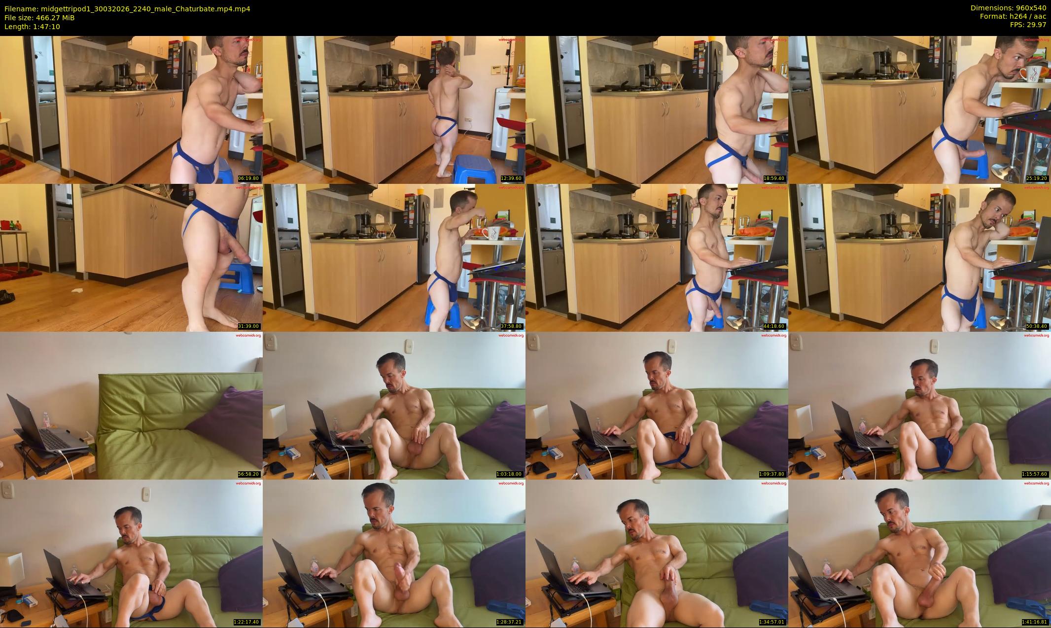 midgettripod1 — 108 minute Chaturbate male cam show recording, 480p, Mar 30, 2026