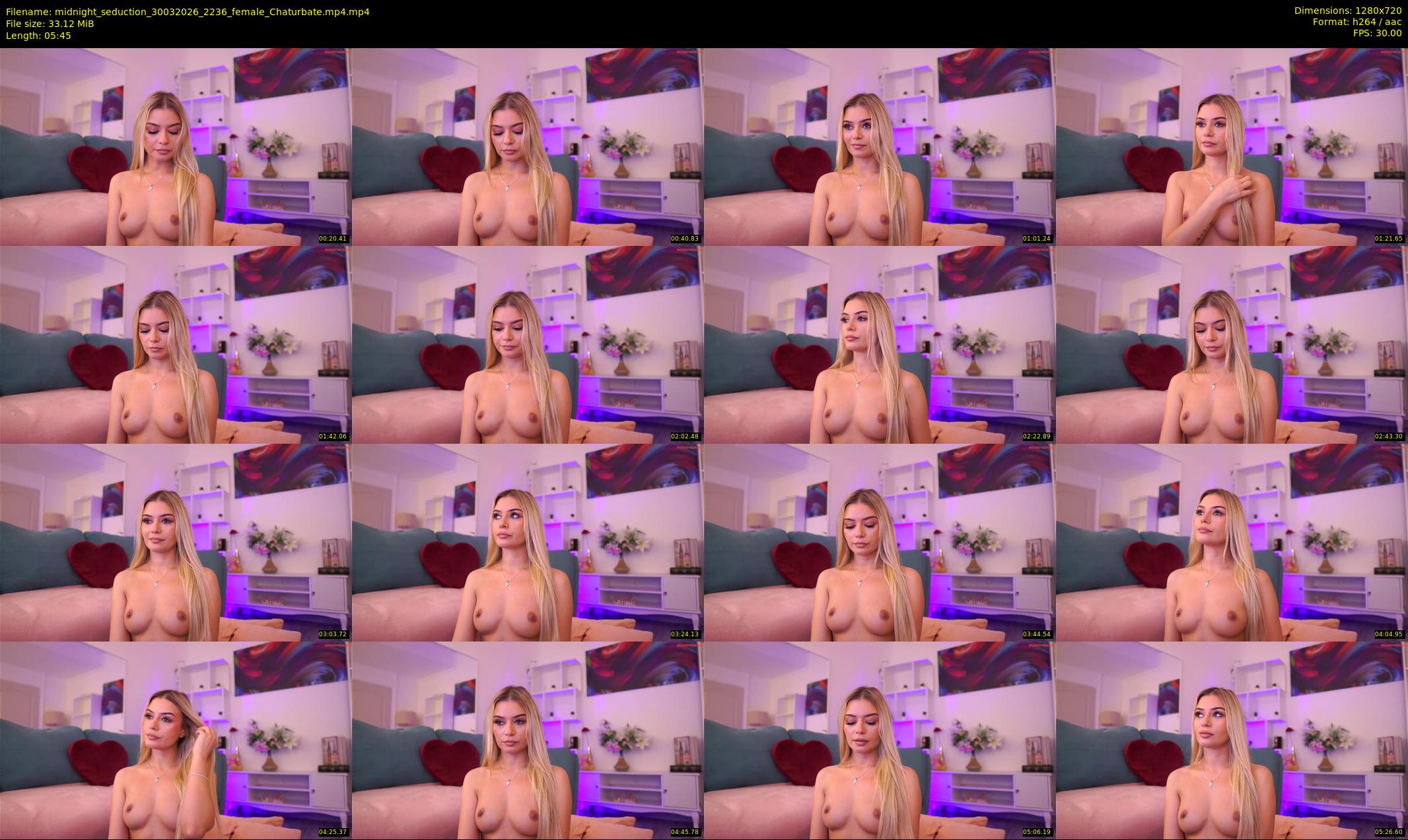 midnight_seduction — 6 minute Chaturbate female cam show recording, 720p, Mar 30, 2026