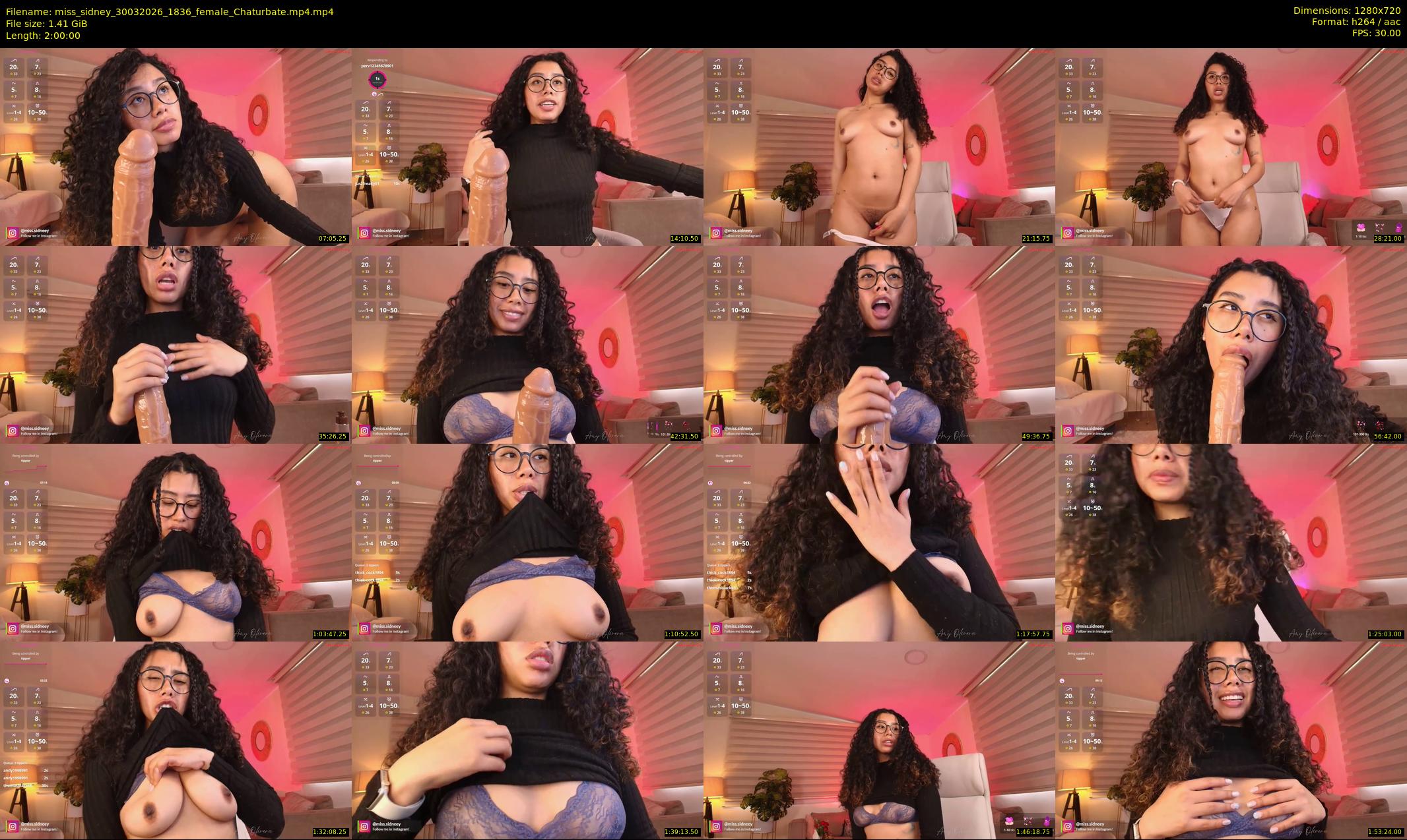 miss_sidney — 120 minute Chaturbate female cam show recording, 720p, Mar 30, 2026