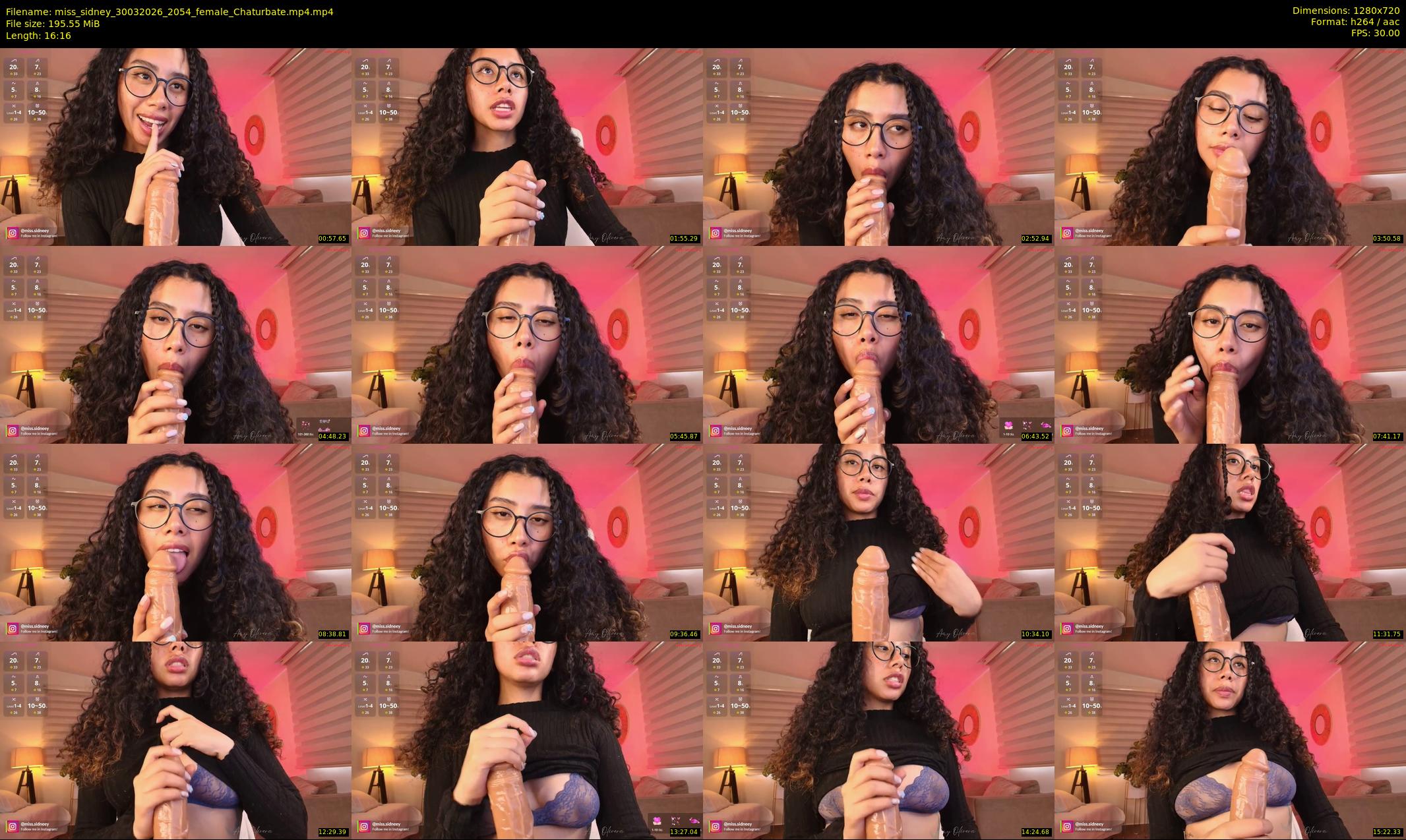 miss_sidney — 17 minute Chaturbate female cam show recording, 720p, Mar 30, 2026
