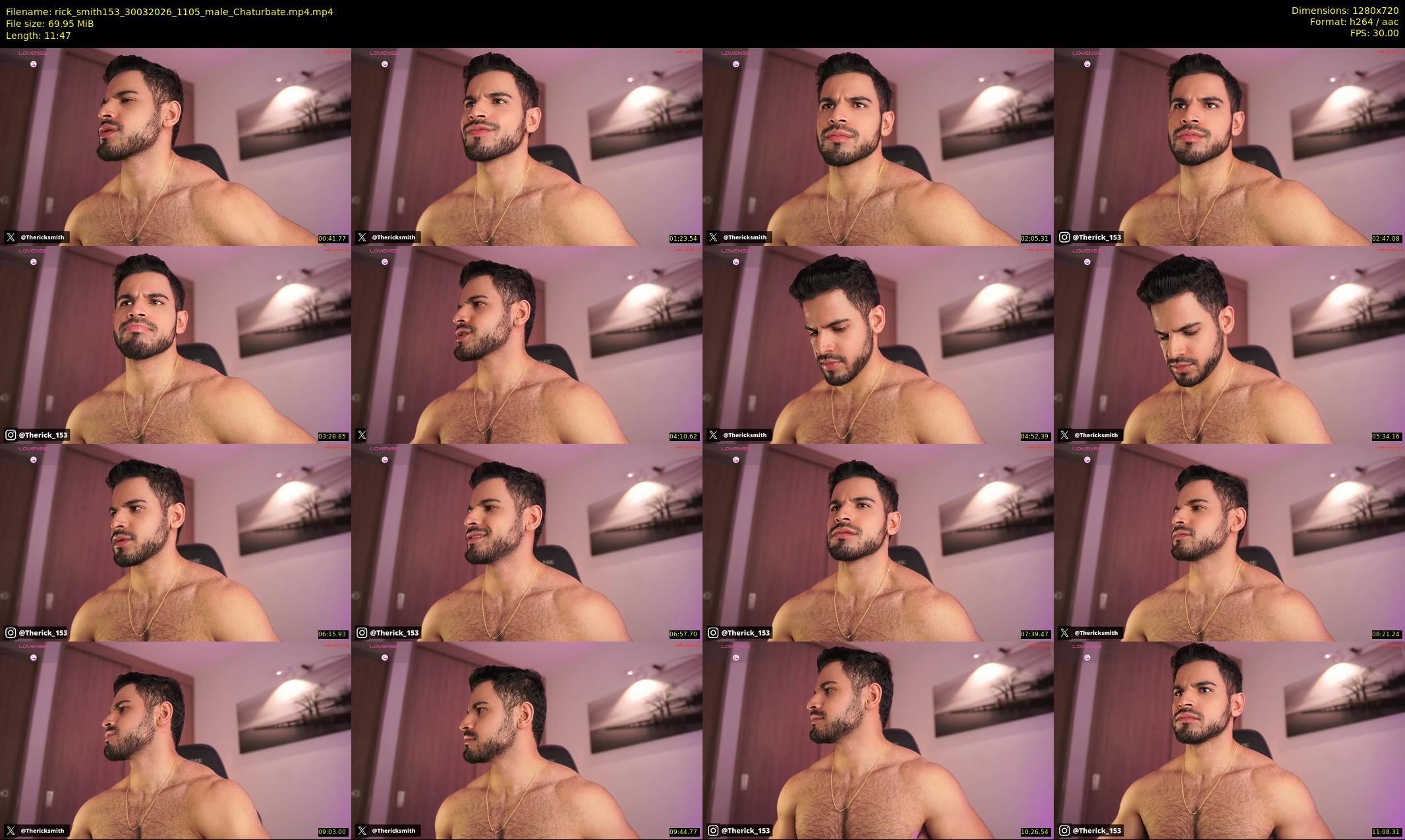rick_smith153 — 12 minute Chaturbate male cam show recording, 720p, Mar 30, 2026