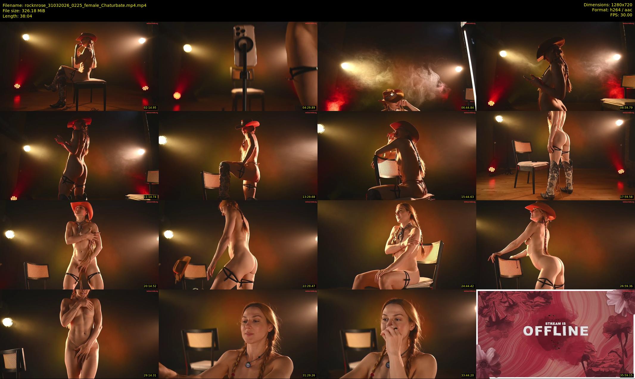 rocknrose — 39 minute Chaturbate female cam show recording, 720p, Mar 31, 2026