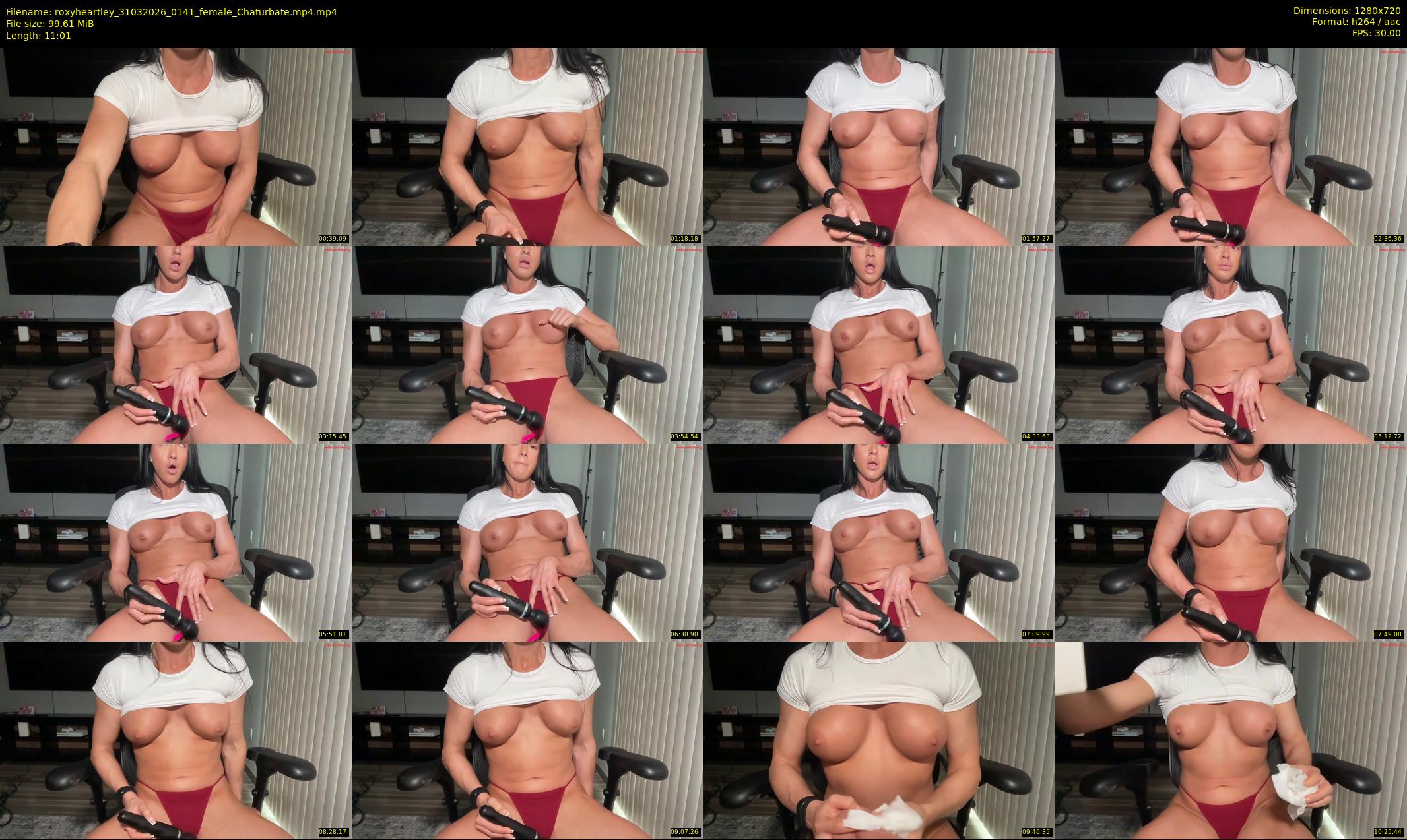 roxyheartley — 12 minute Chaturbate female cam show recording, 720p, Mar 31, 2026