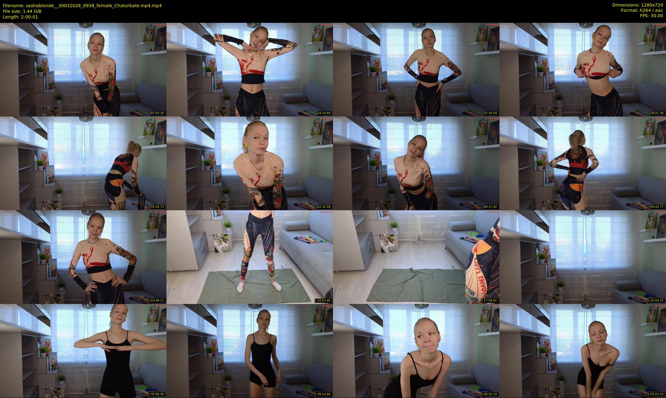 sashablonde_ — 121 minute Chaturbate female cam show recording, 720p, Mar 30, 2026
