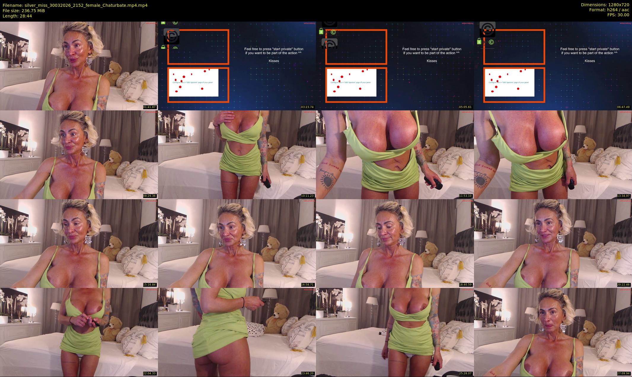 silver_miss — 29 minute Chaturbate female cam show recording, 720p, Mar 30, 2026