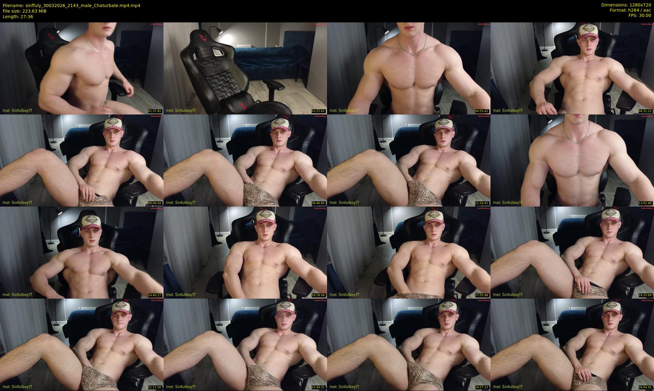 sinffuly — 28 minute Chaturbate male cam show recording, 720p, Mar 30, 2026