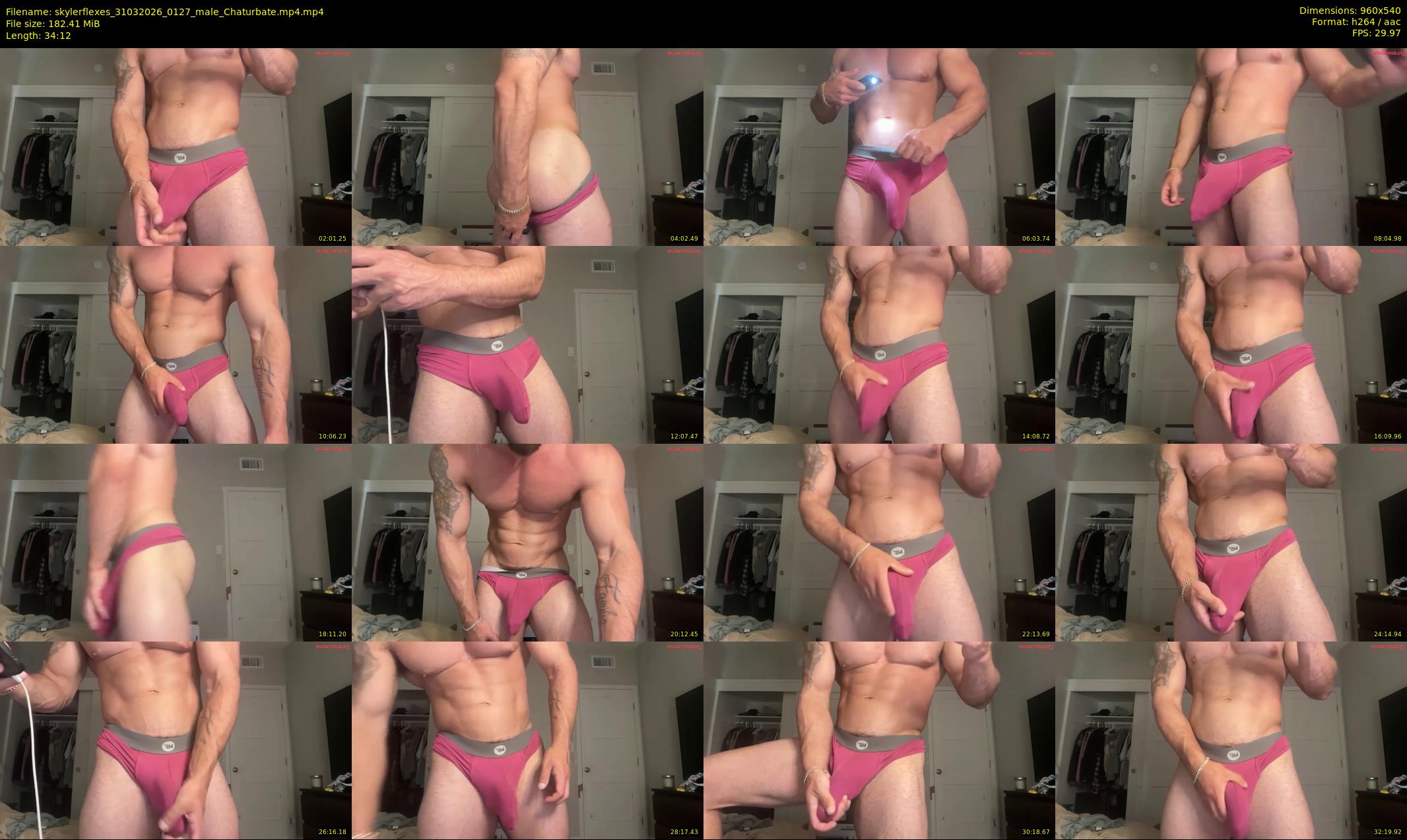 skylerflexes — 35 minute Chaturbate male cam show recording, 480p, Mar 31, 2026