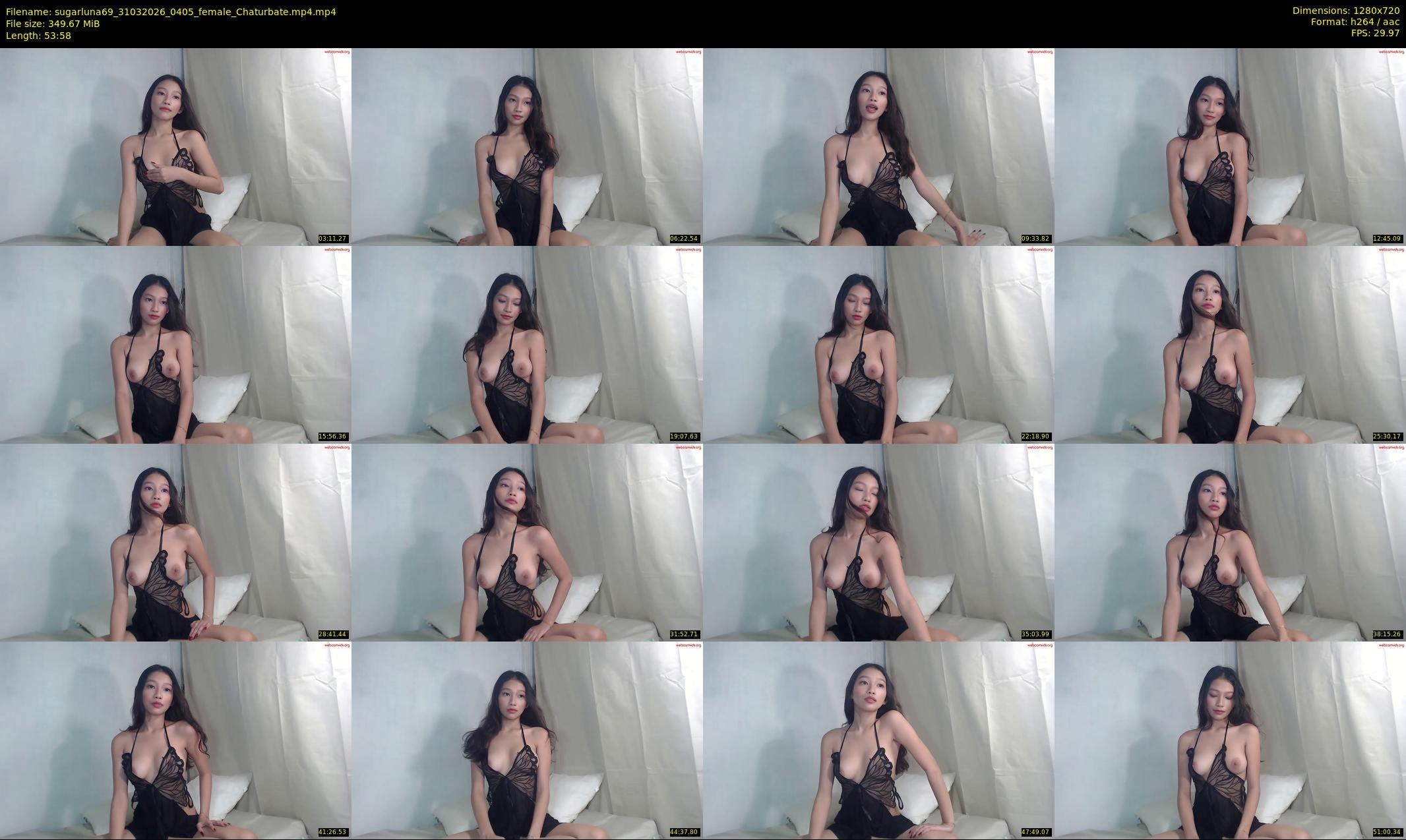 sugarluna69 — 54 minute Chaturbate female cam show recording, 720p, Mar 31, 2026