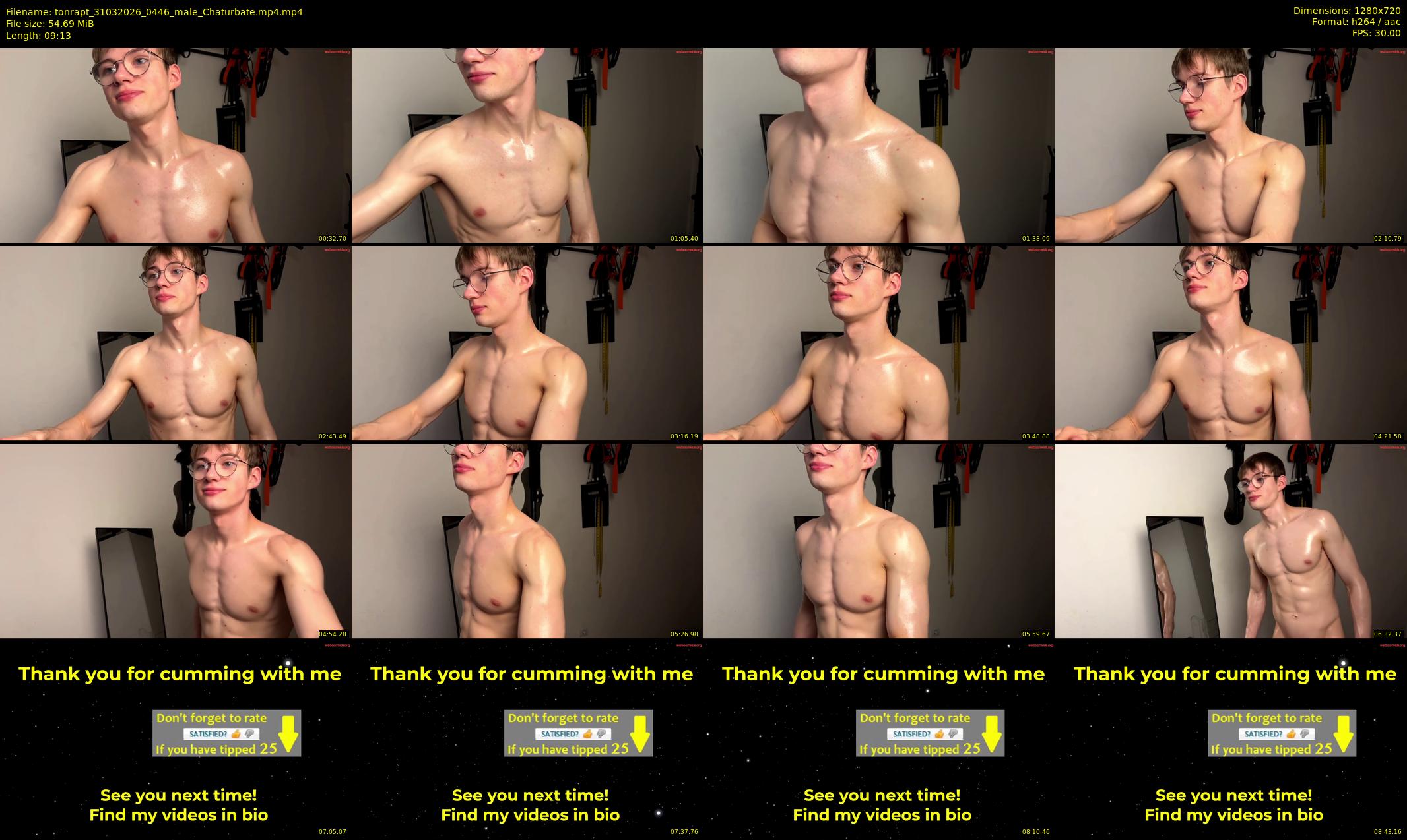 tonrapt — 10 minute Chaturbate male cam show recording, 720p, Mar 31, 2026