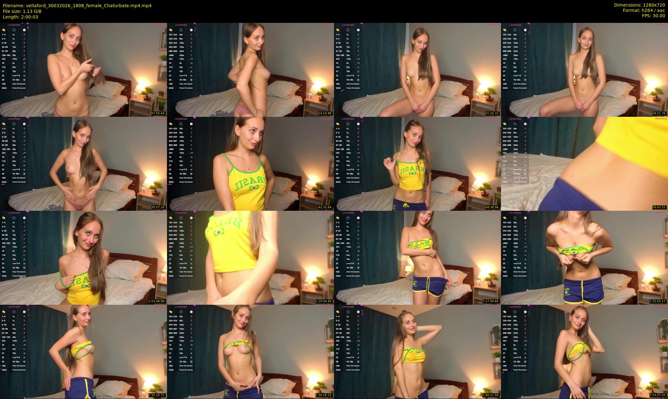 vellaford — 121 minute Chaturbate female cam show recording, 720p, Mar 30, 2026