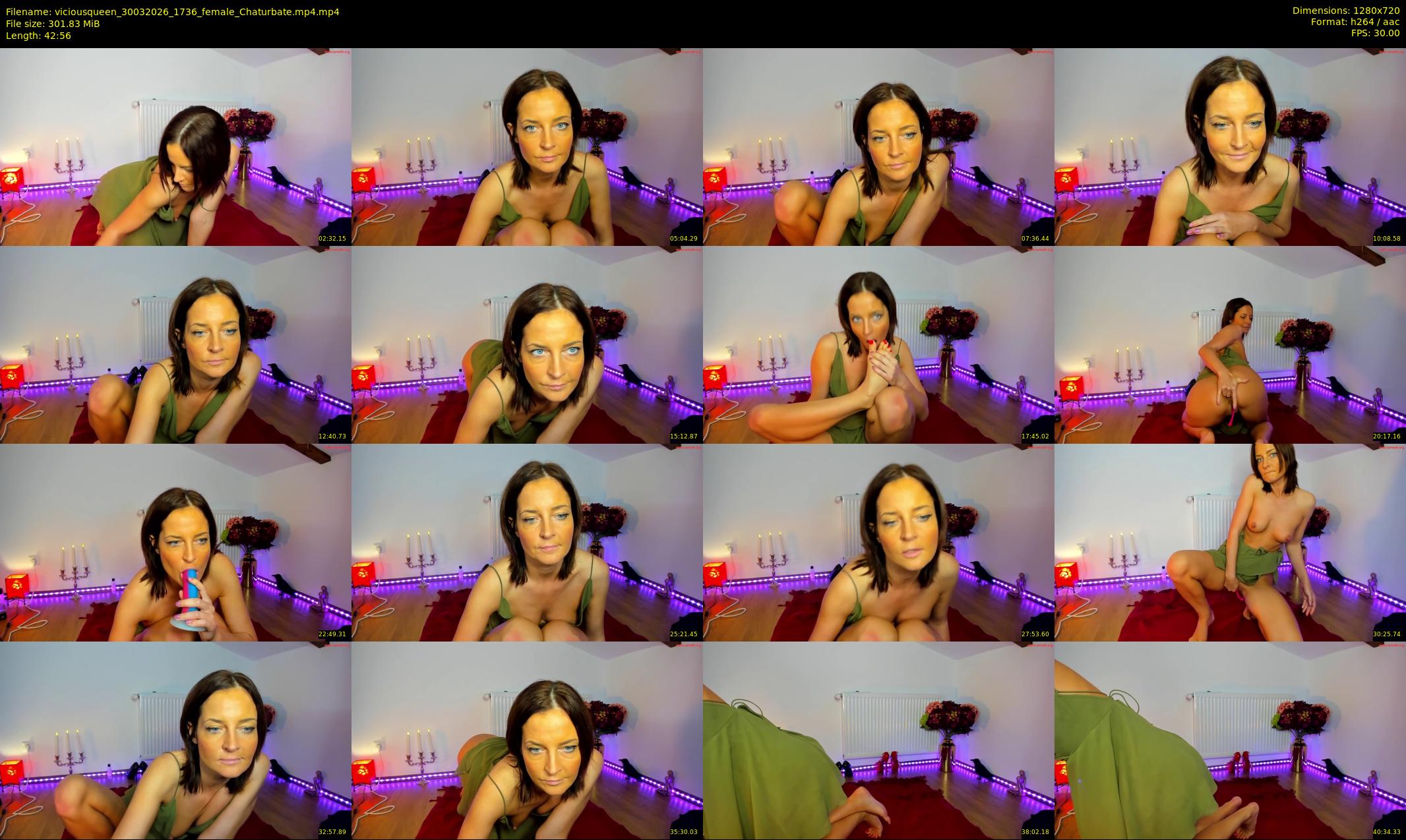 viciousqueen — 43 minute Chaturbate female cam show recording, 720p, Mar 30, 2026