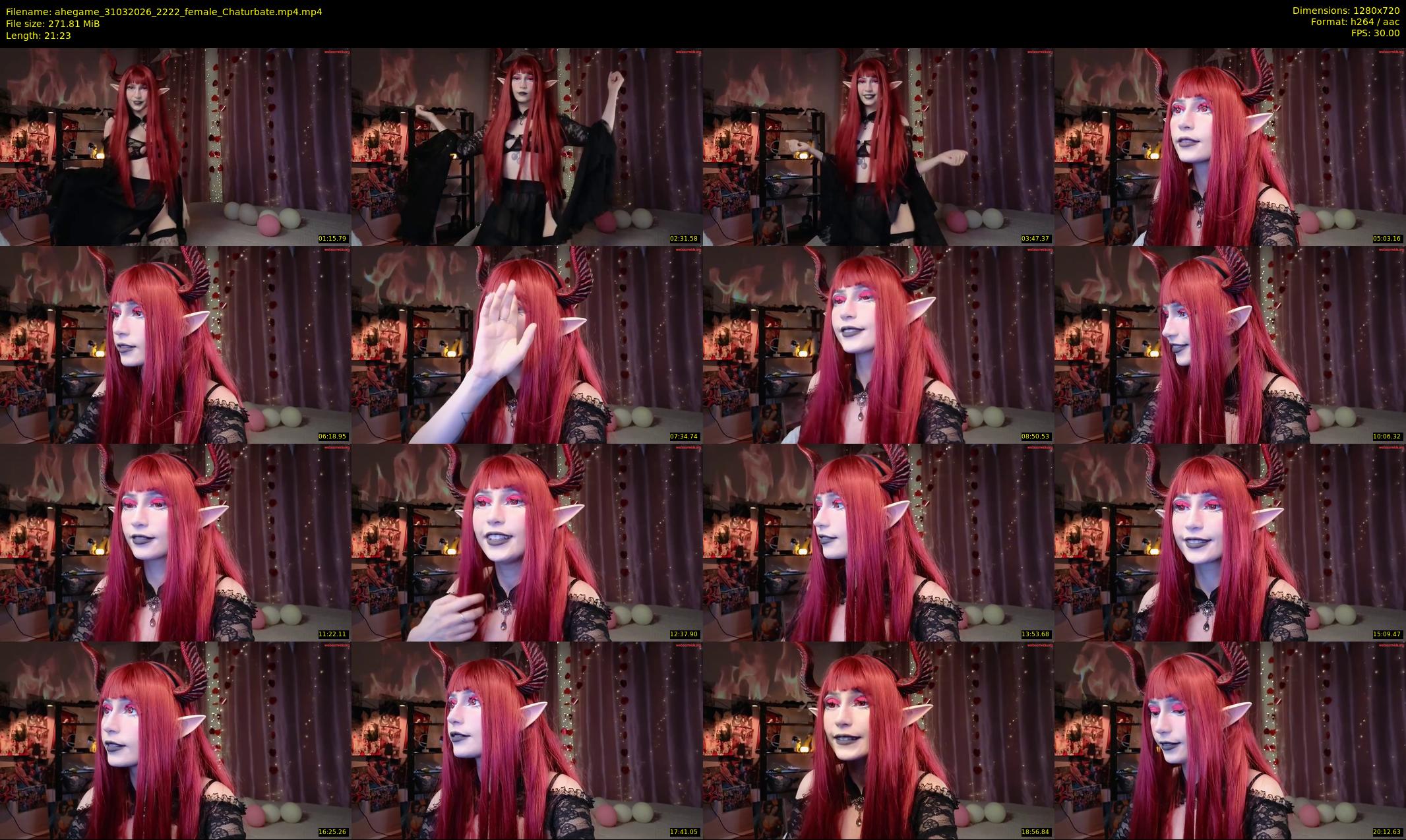ahegame — 22 minute Chaturbate female cam show recording, 720p, Mar 31, 2026