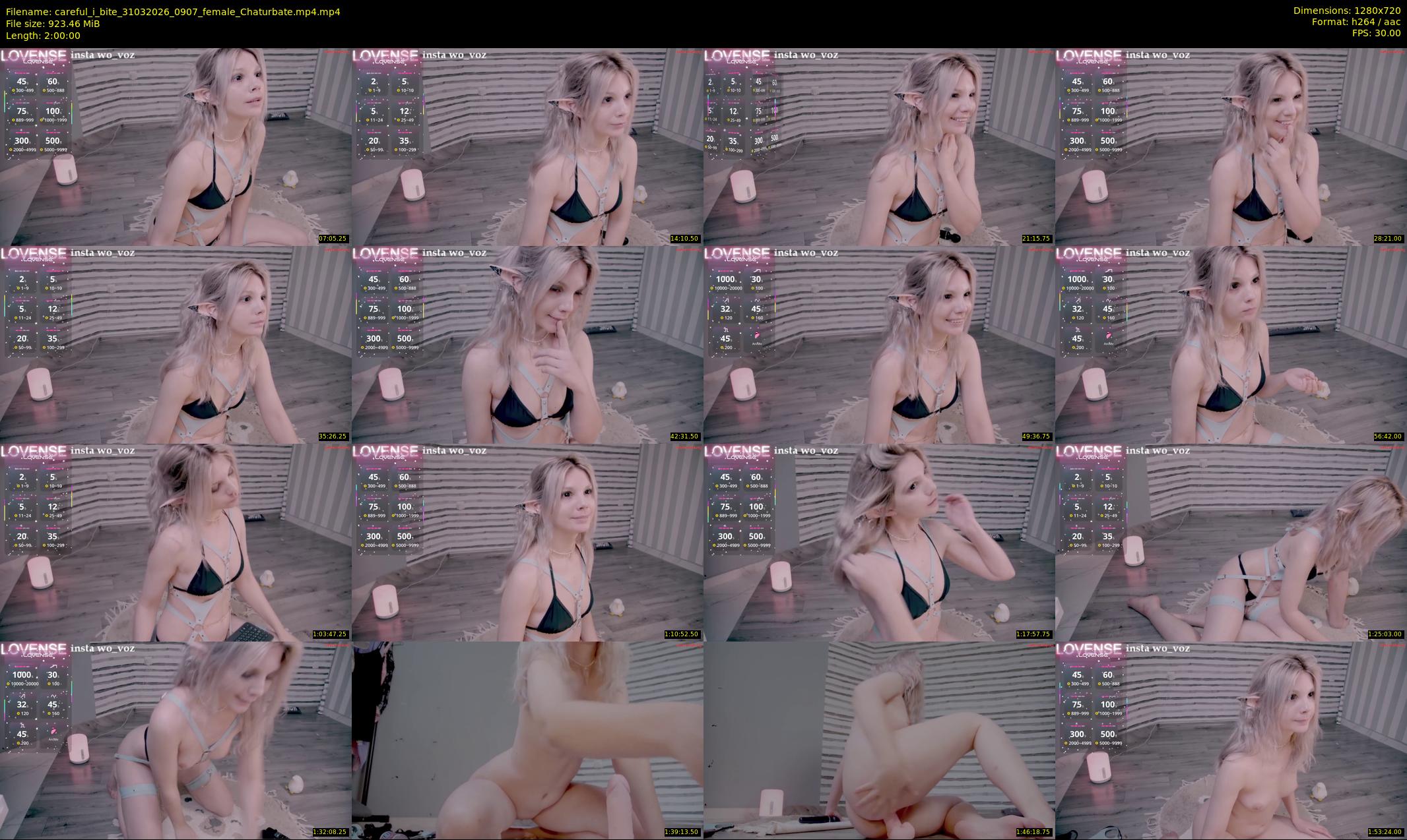 careful_i_bite — 120 minute Chaturbate female cam show recording, 720p, Mar 31, 2026