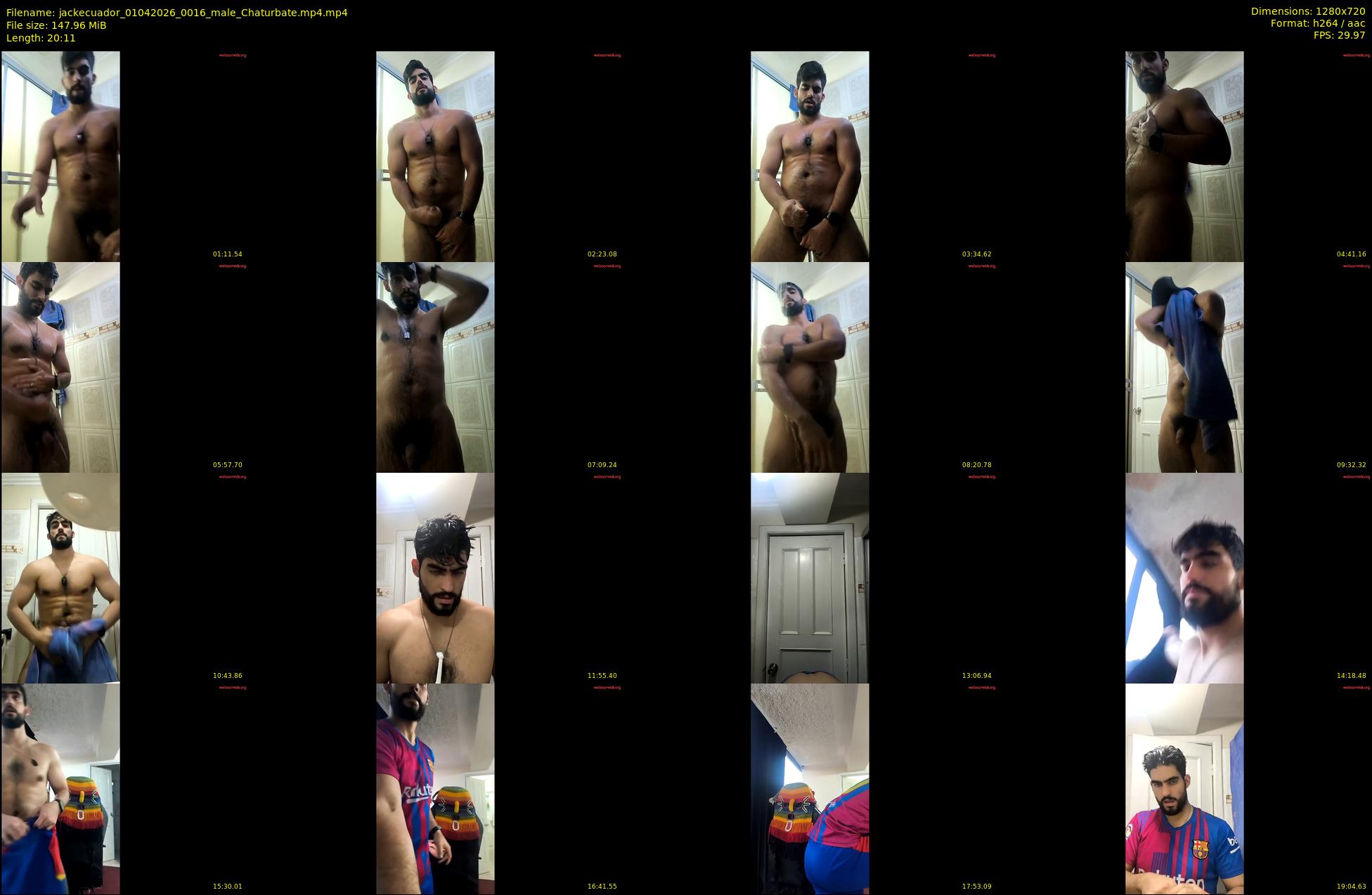 jackecuador — 21 minute Chaturbate male cam show recording, 720p, Apr 1, 2026