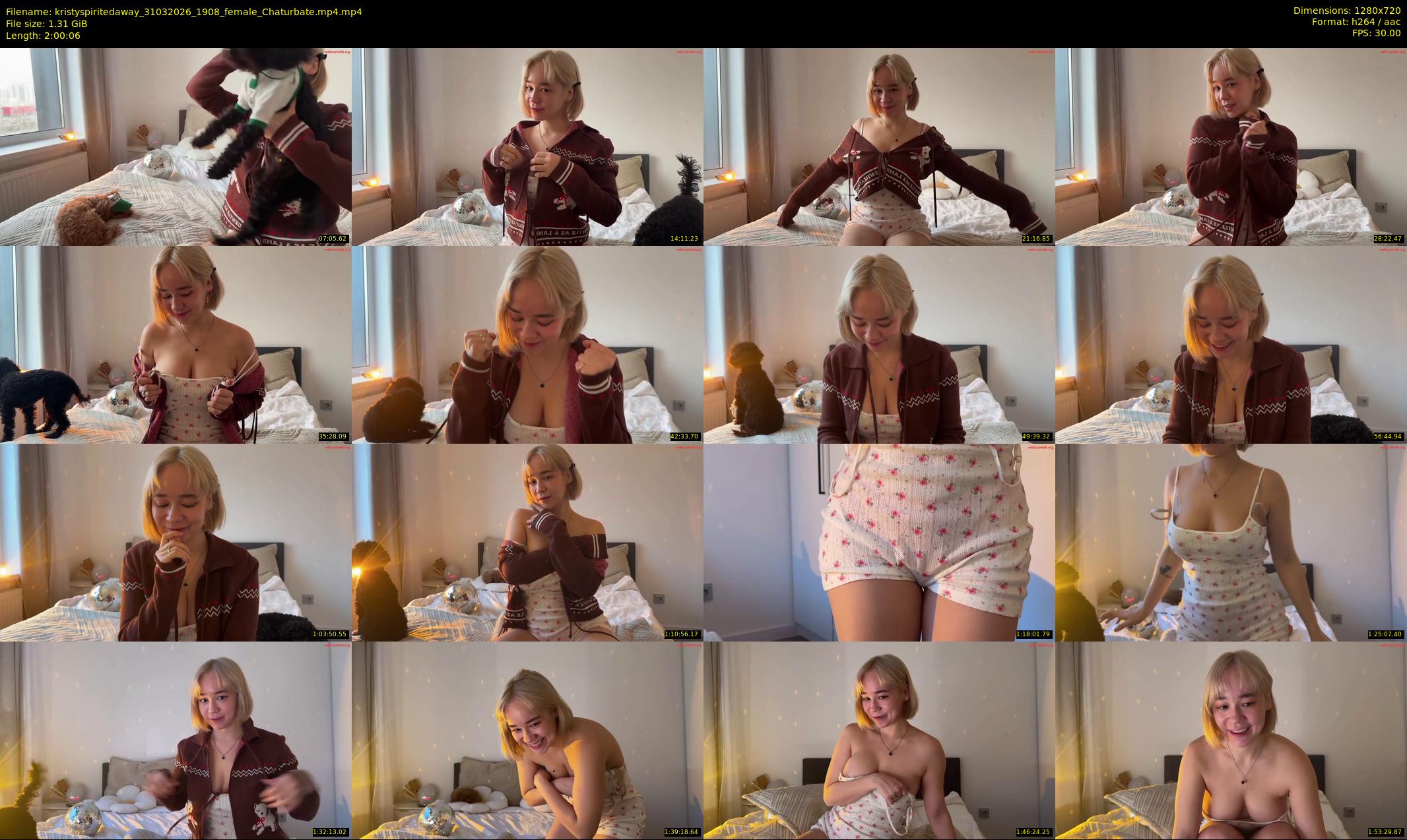kristyspiritedaway — 121 minute Chaturbate female cam show recording, 720p, Mar 31, 2026