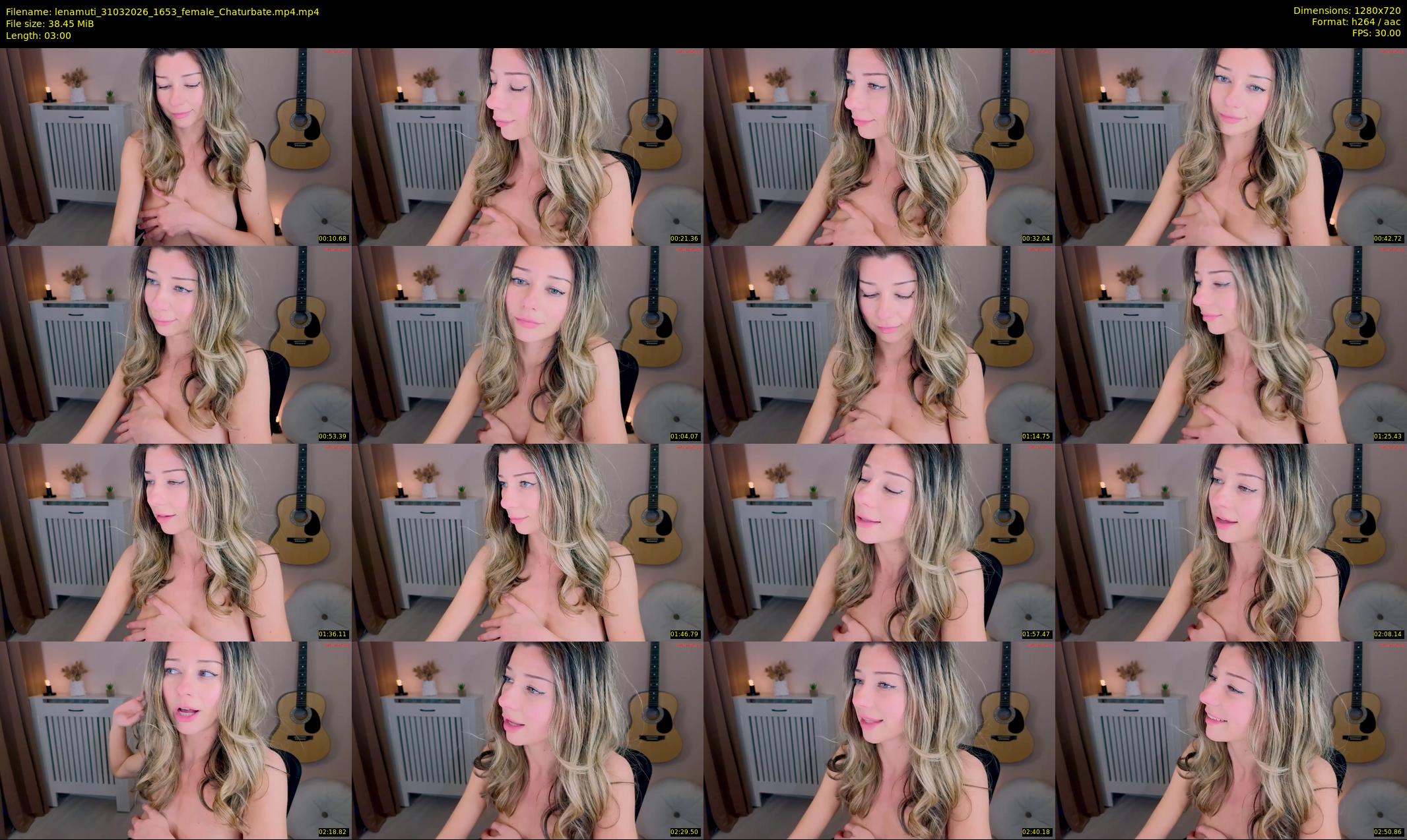 lenamuti — 3 minute Chaturbate female cam show recording, 720p, Mar 31, 2026