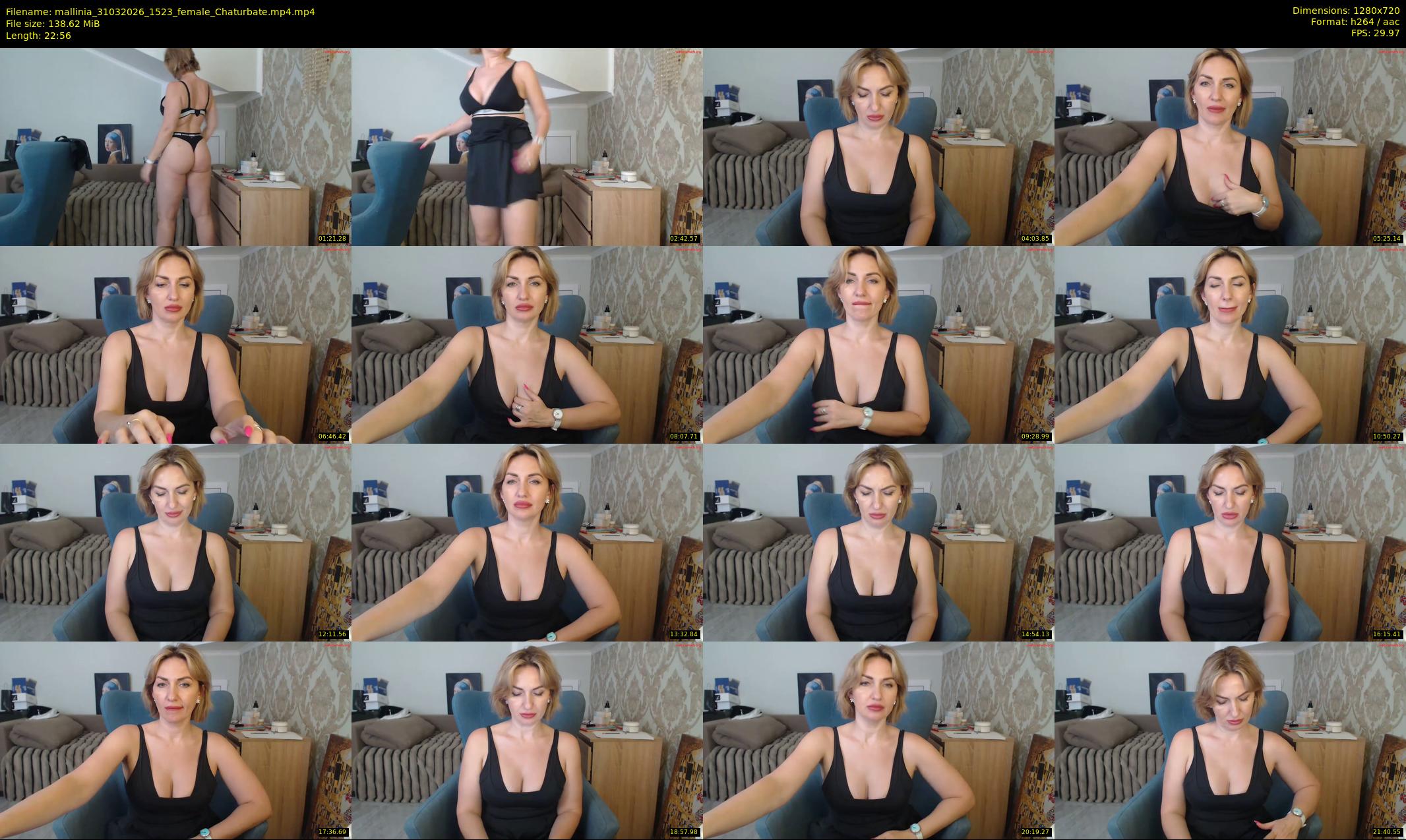 mallinia — 23 minute Chaturbate female cam show recording, 720p, Mar 31, 2026