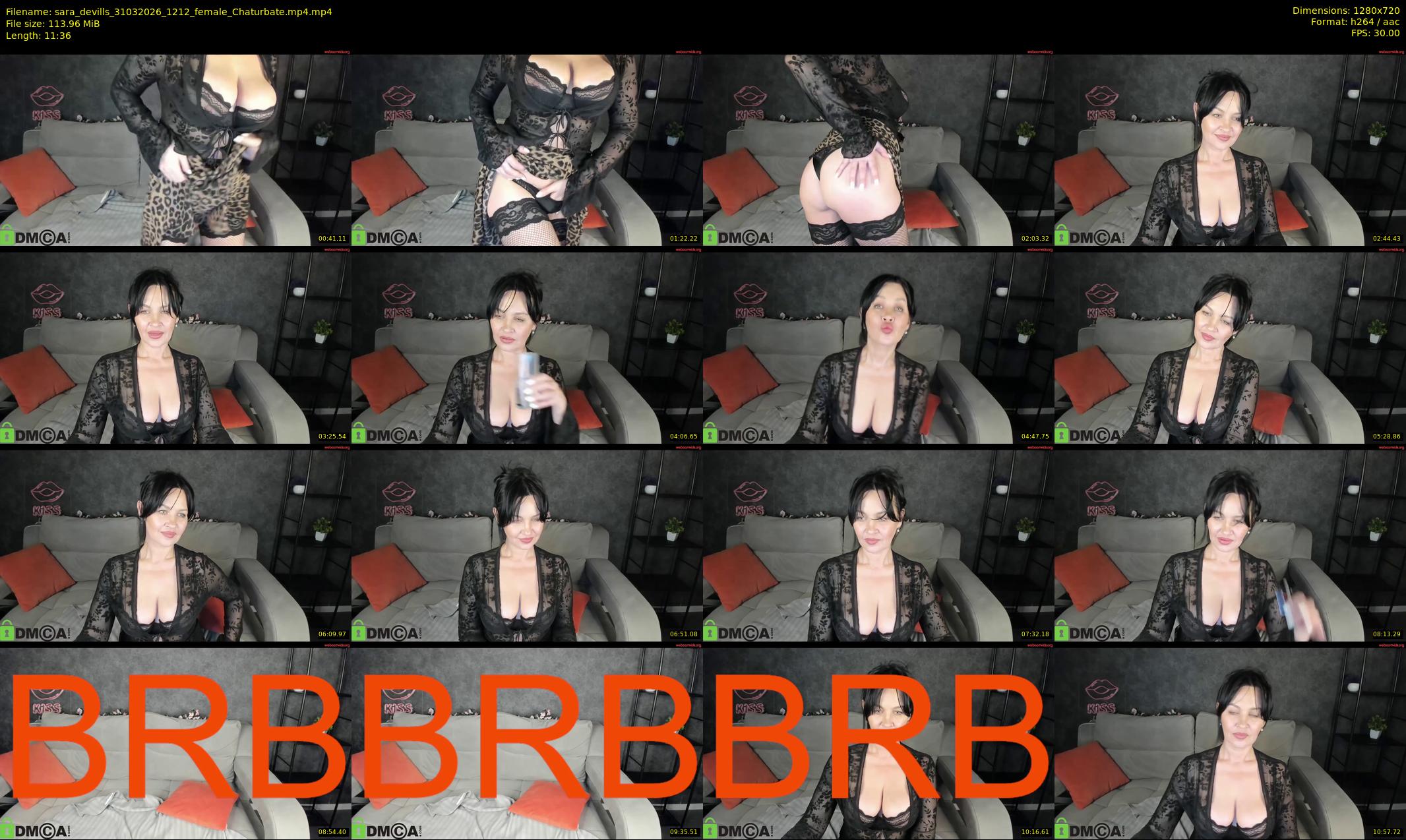 sara_devills — 12 minute Chaturbate female cam show recording, 720p, Mar 31, 2026