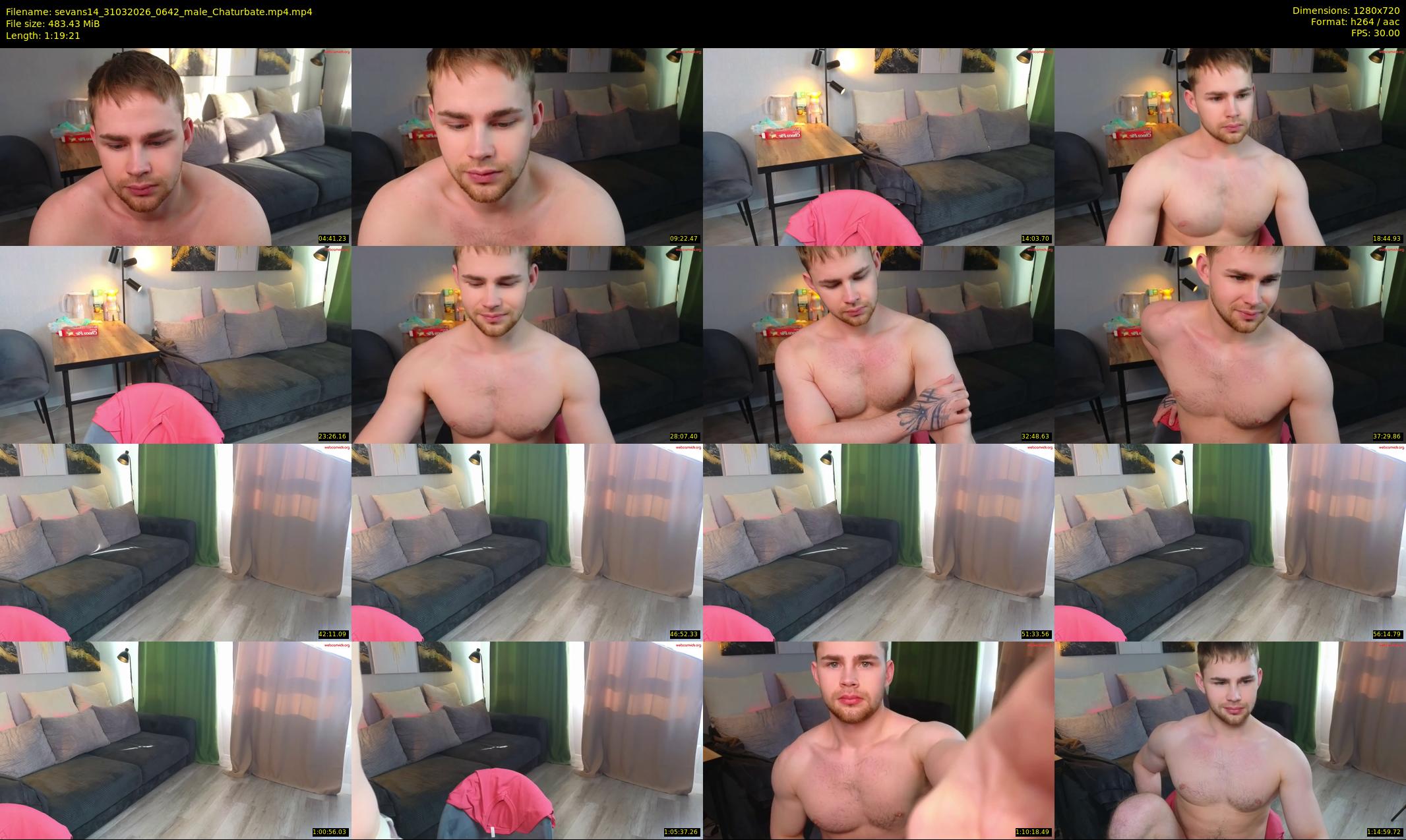 sevans14 — 80 minute Chaturbate male cam show recording, 720p, Mar 31, 2026