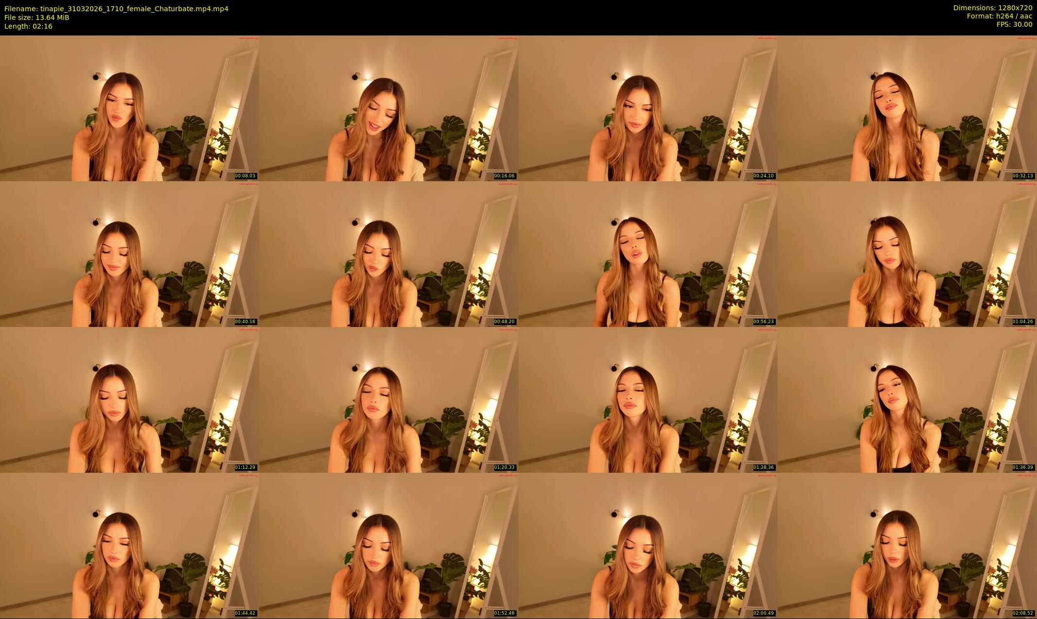 tinapie — 3 minute Chaturbate female cam show recording, 720p, Mar 31, 2026
