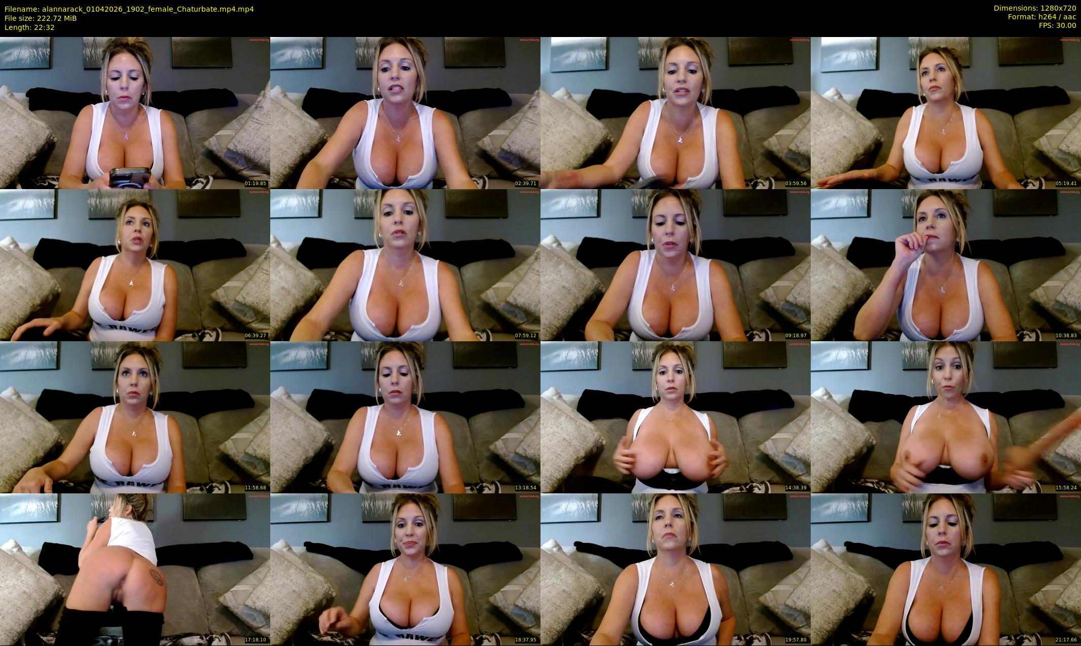 alannarack — 23 minute Chaturbate female cam show recording, 720p, Apr 1, 2026