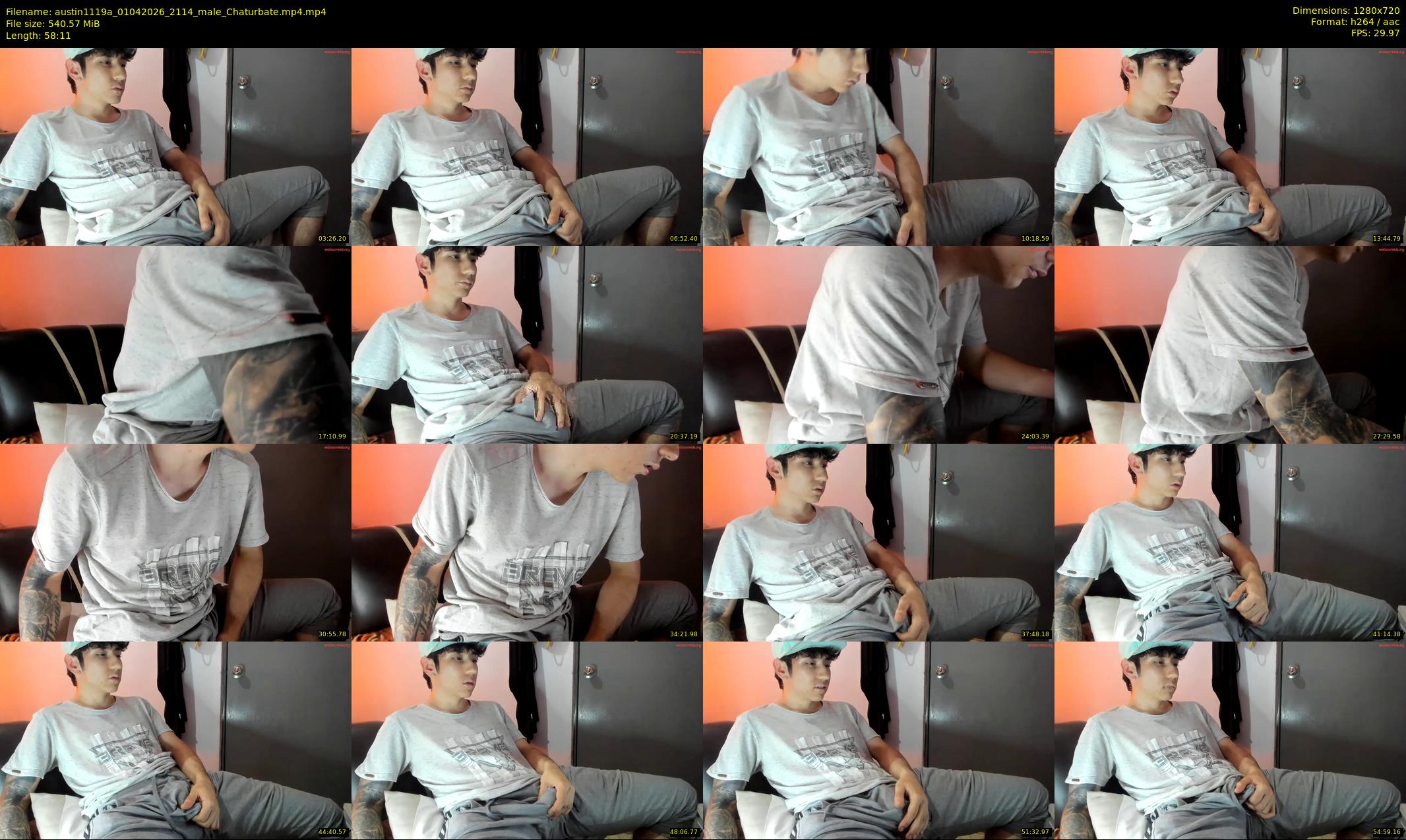 austin1119a — 59 minute Chaturbate male cam show recording, 720p, Apr 1, 2026