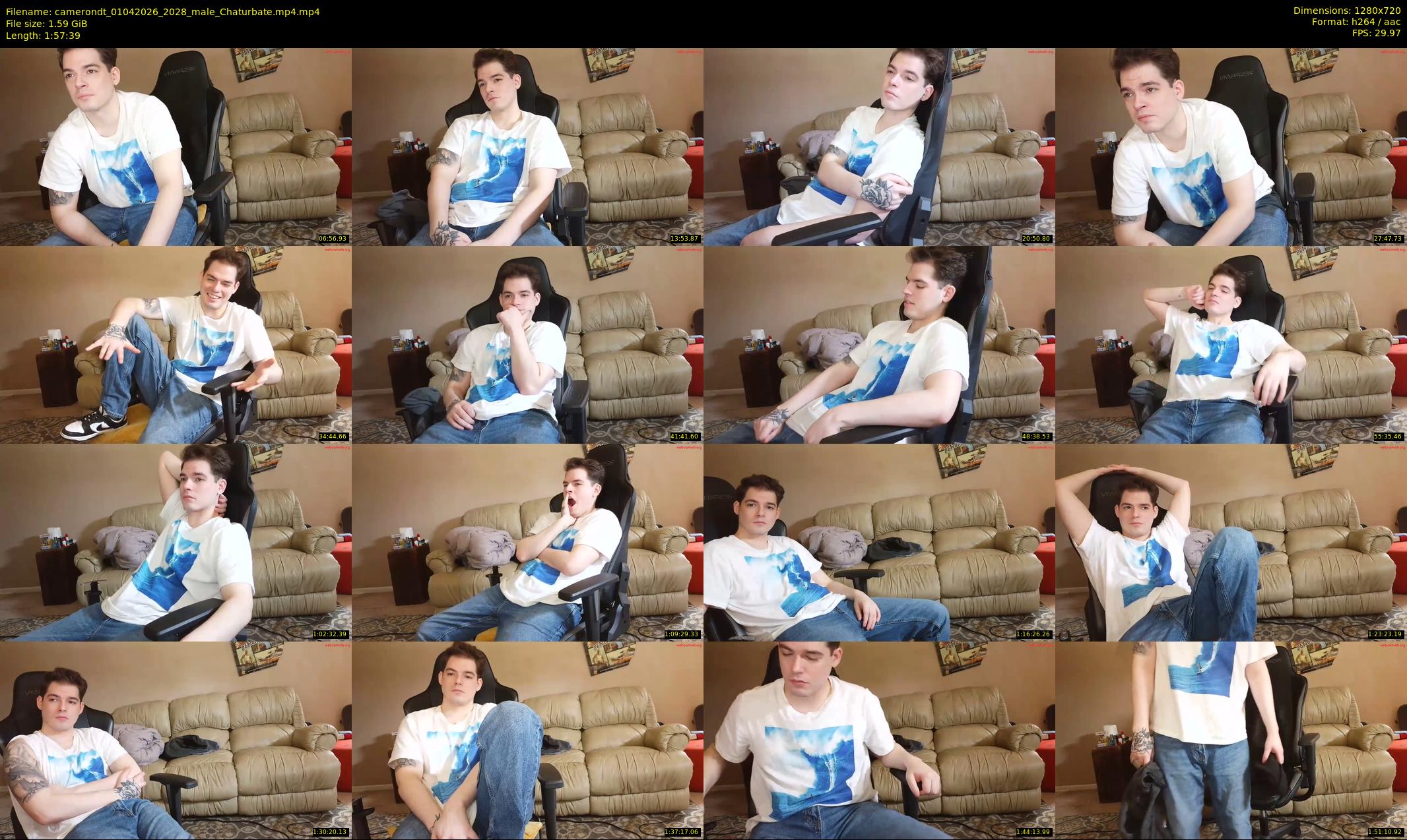 camerondt — 118 minute Chaturbate male cam show recording, 720p, Apr 1, 2026