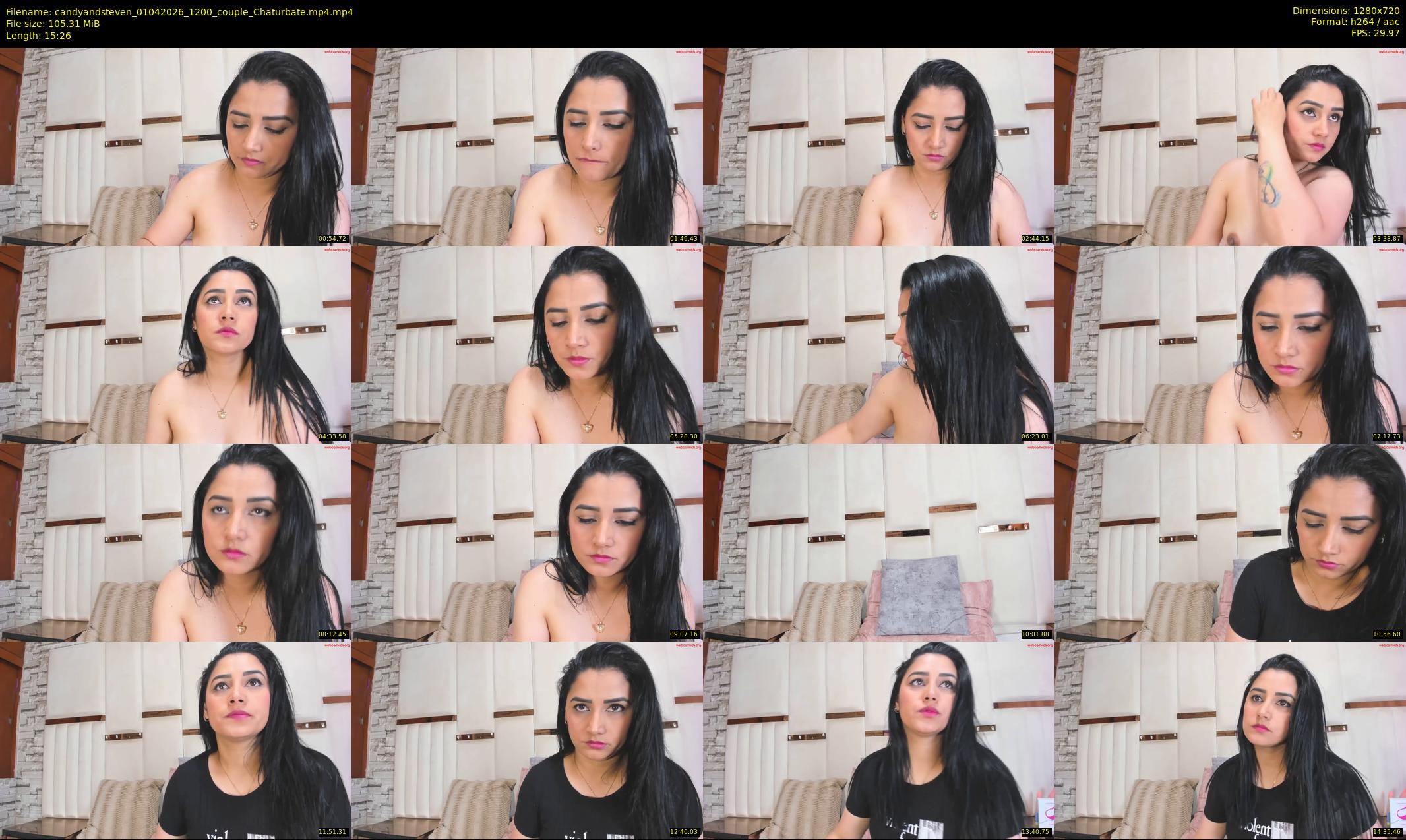 candyandsteven — 16 minute Chaturbate couple cam show recording, 720p, Apr 1, 2026