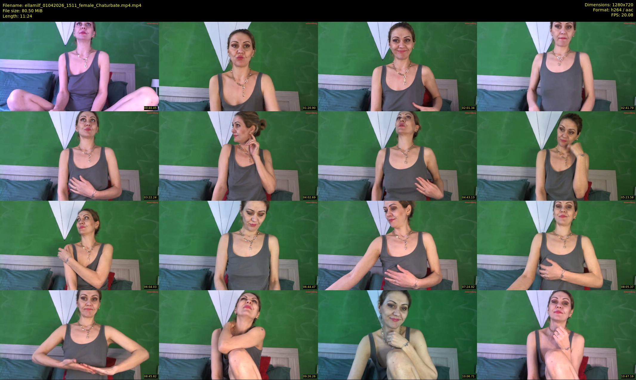 ellamilf — 12 minute Chaturbate female cam show recording, 720p, Apr 1, 2026