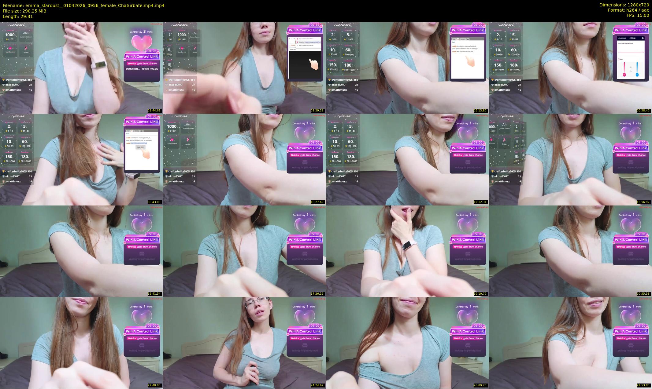 emma_stardust_ — 30 minute Chaturbate female cam show recording, 720p, Apr 1, 2026