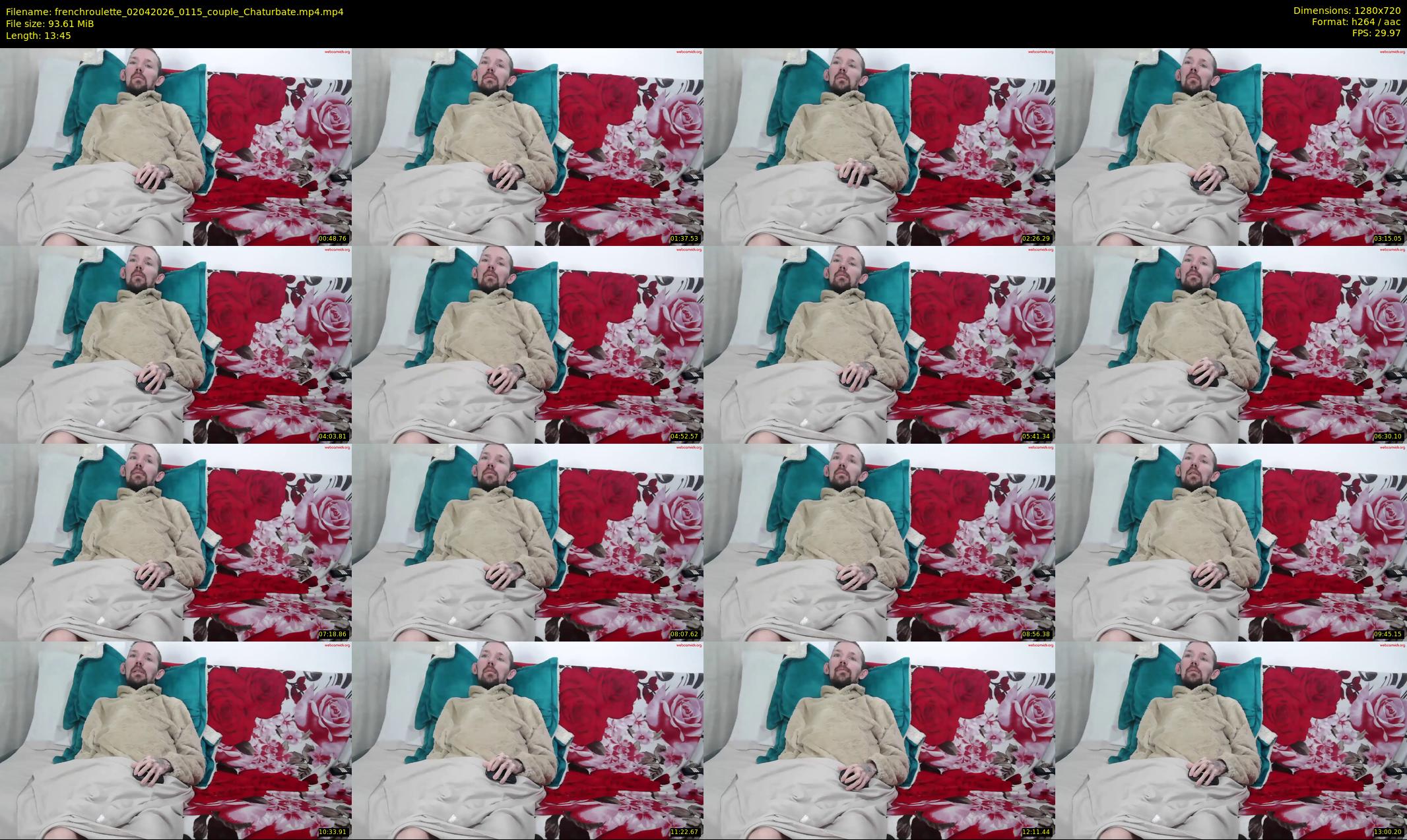 frenchroulette — 14 minute Chaturbate couple cam show recording, 720p, Apr 2, 2026