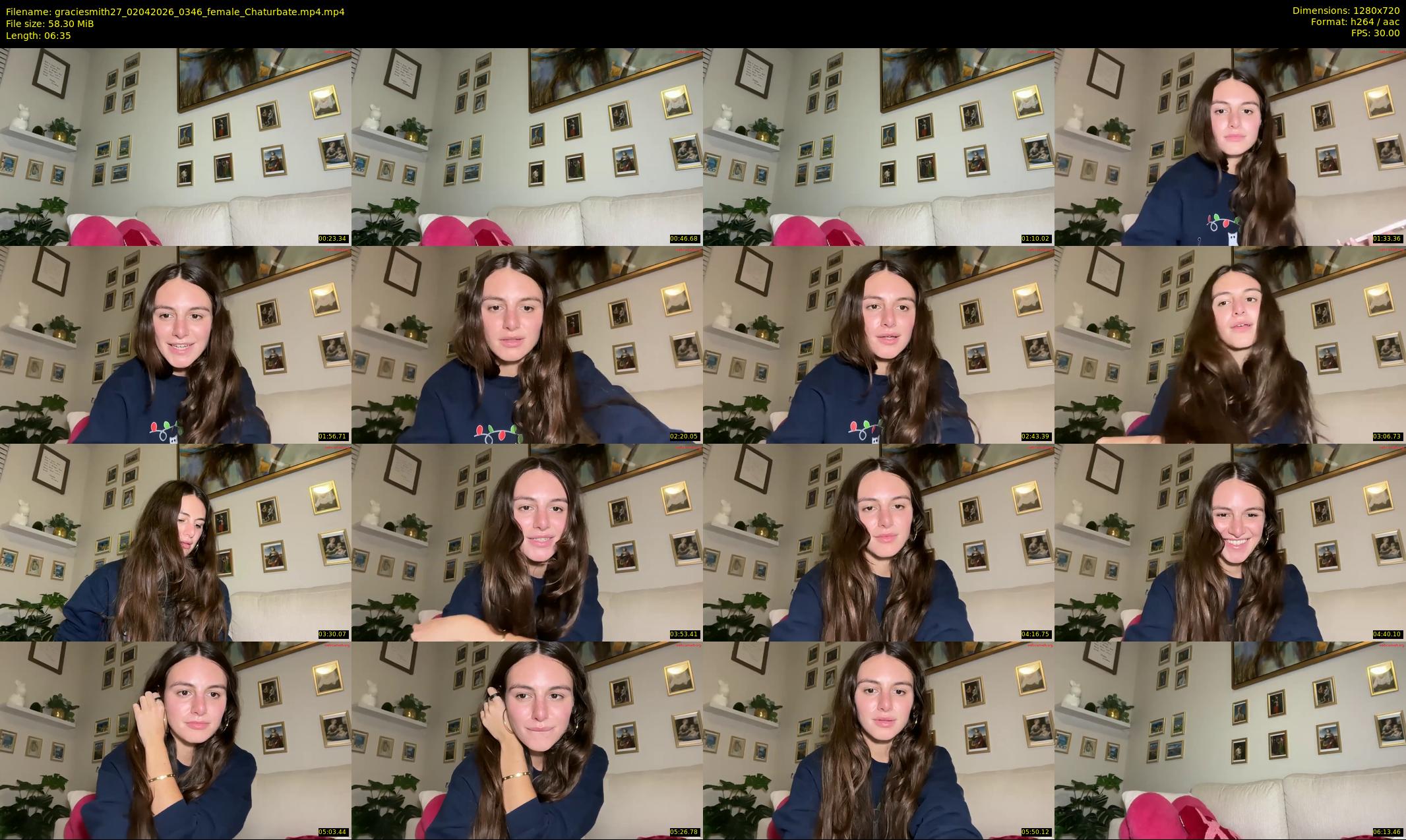 graciesmith27 — 7 minute Chaturbate female cam show recording, 720p, Apr 2, 2026