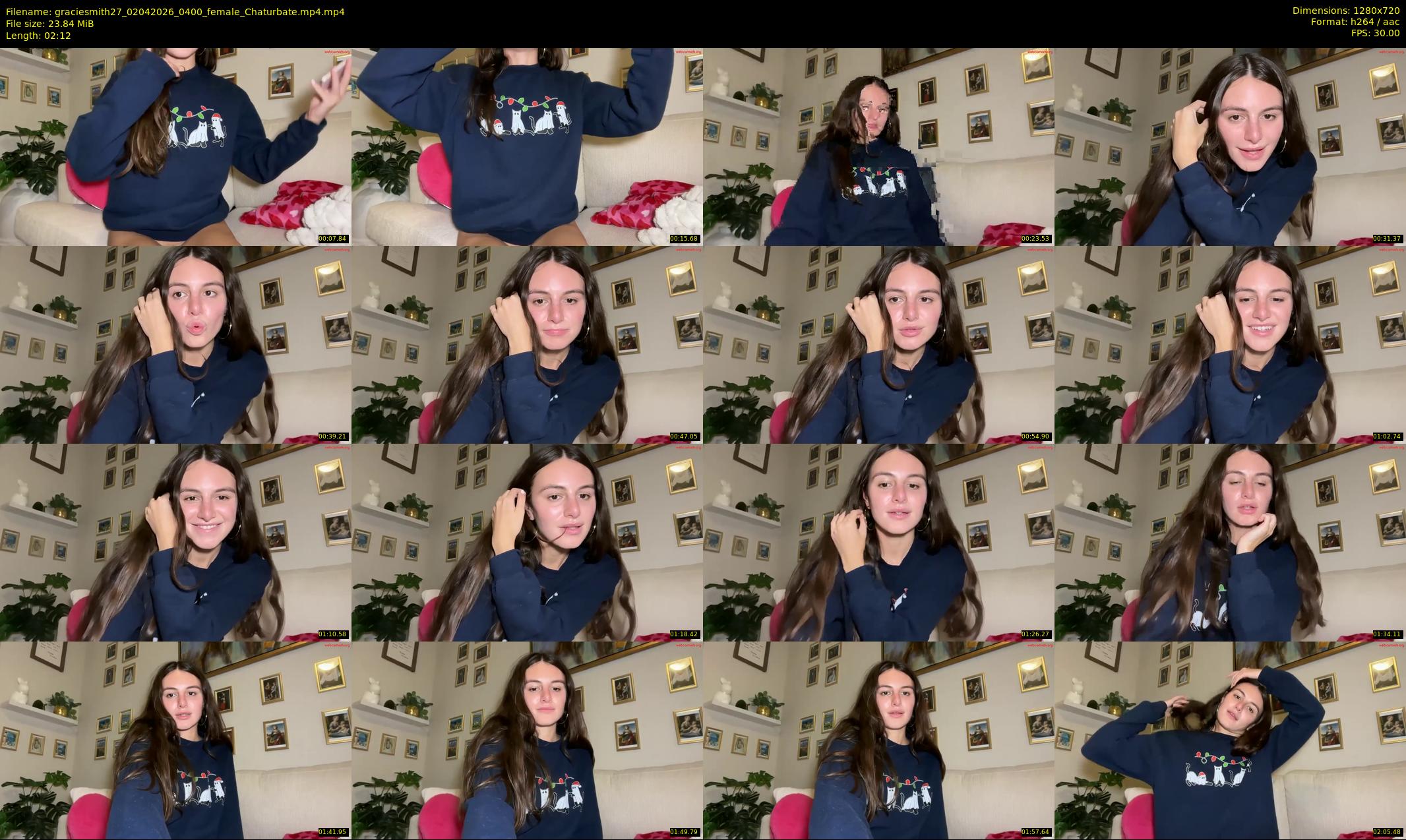 graciesmith27 — 3 minute Chaturbate female cam show recording, 720p, Apr 2, 2026