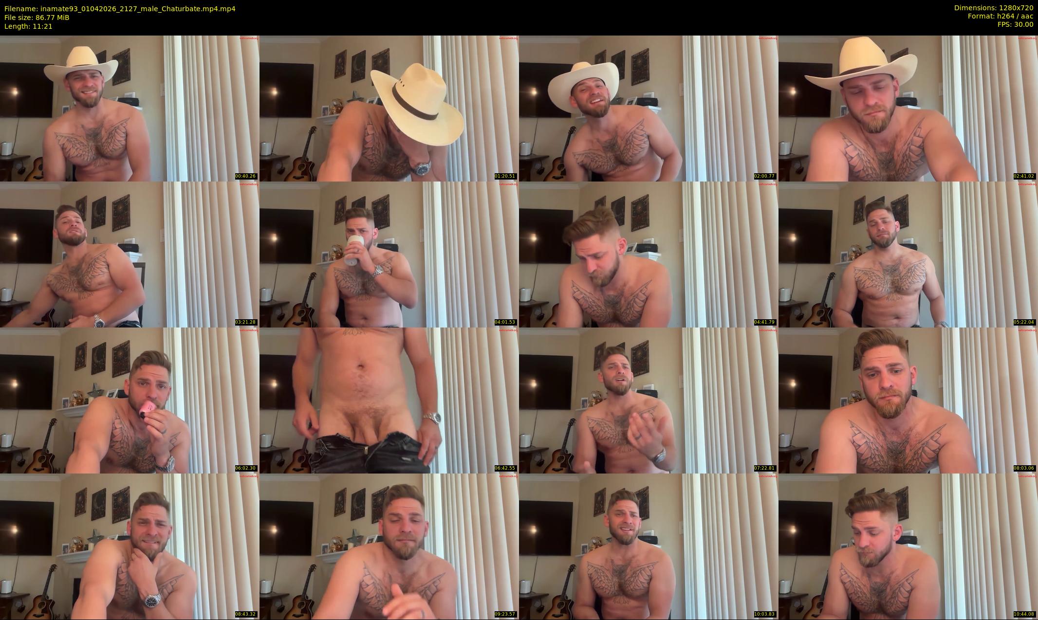 inamate93 — 12 minute Chaturbate male cam show recording, 720p, Apr 1, 2026