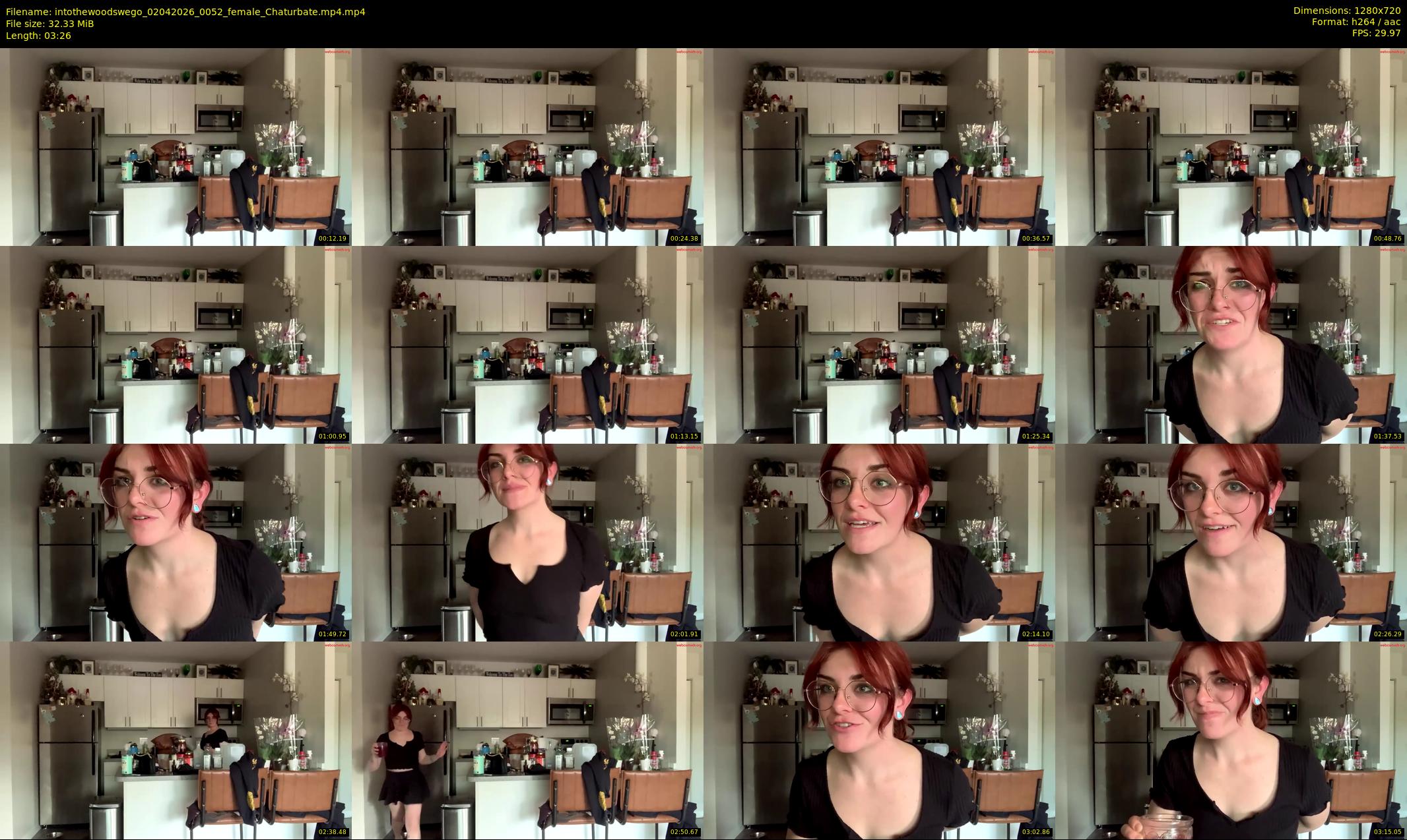 intothewoodswego — 4 minute Chaturbate female cam show recording, 720p, Apr 2, 2026